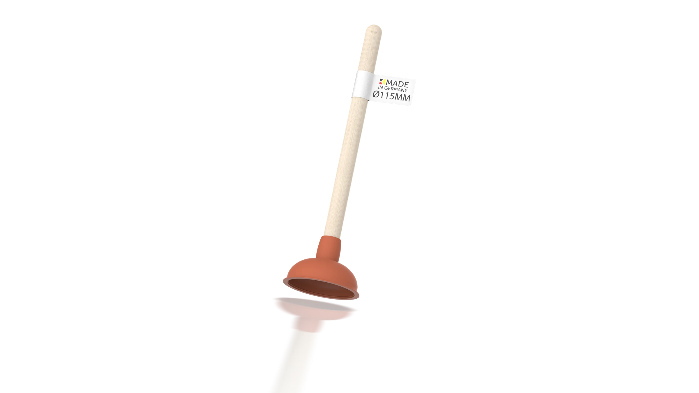 Ausgussreiniger, Ø 115 mm, mit Holzgriff