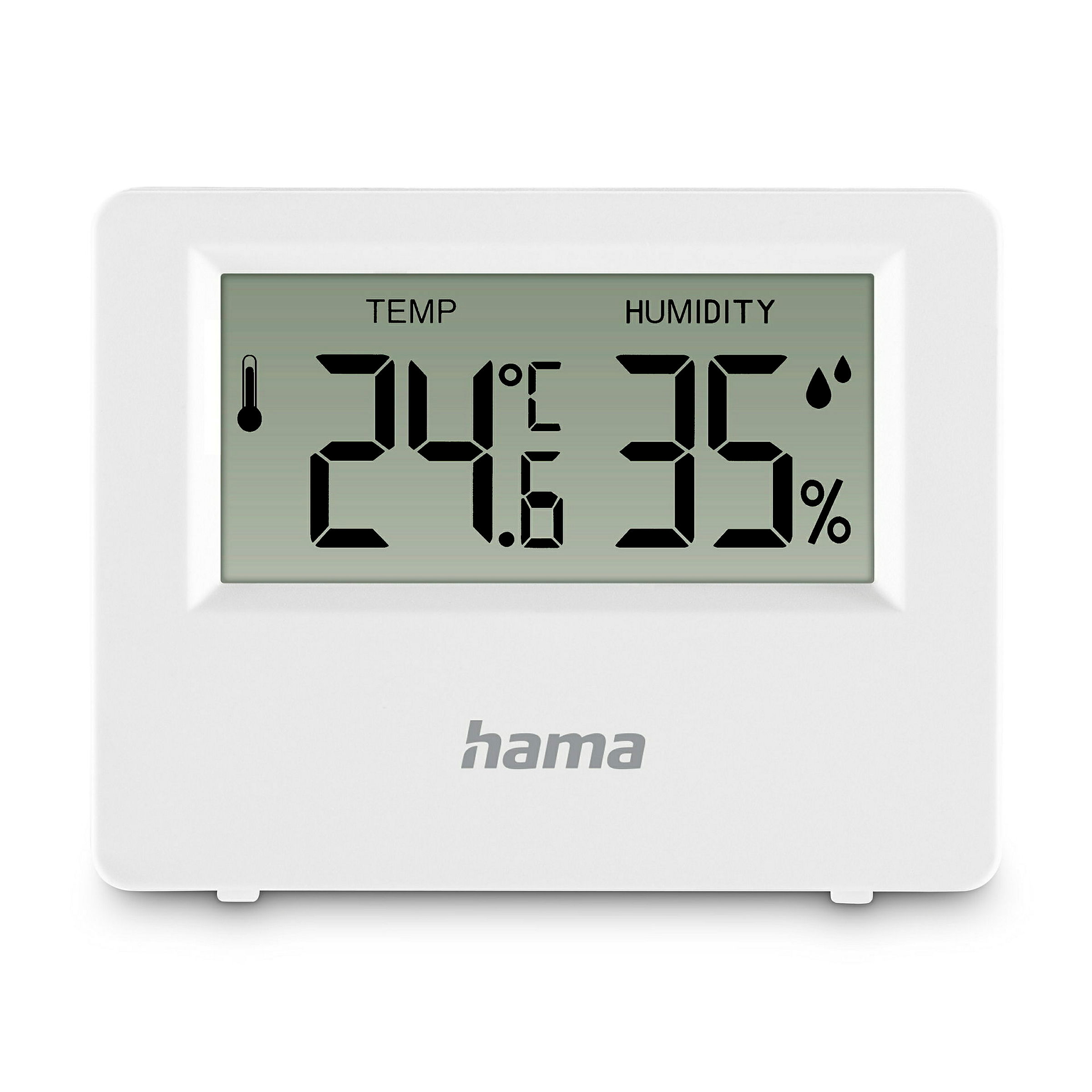 Hama Thermometer und Hygrometer'Ebro'', digital, für innen, Weiß