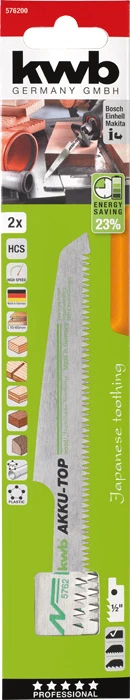 Säbelsägeblatt, mit Japanzahnung, Holzbearbeitung, HCS, 2 x fein