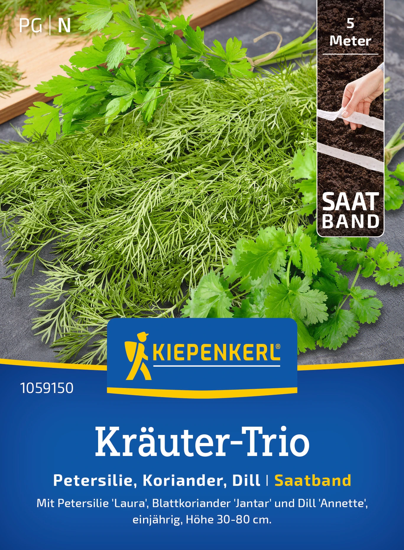 Kiepenkerl Kräuter-Trio Petersilie Laura, Koriander Jantar, Dill Annette, S