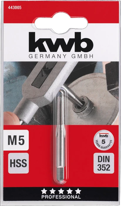Einschnitt-Gewindebohrer, M5