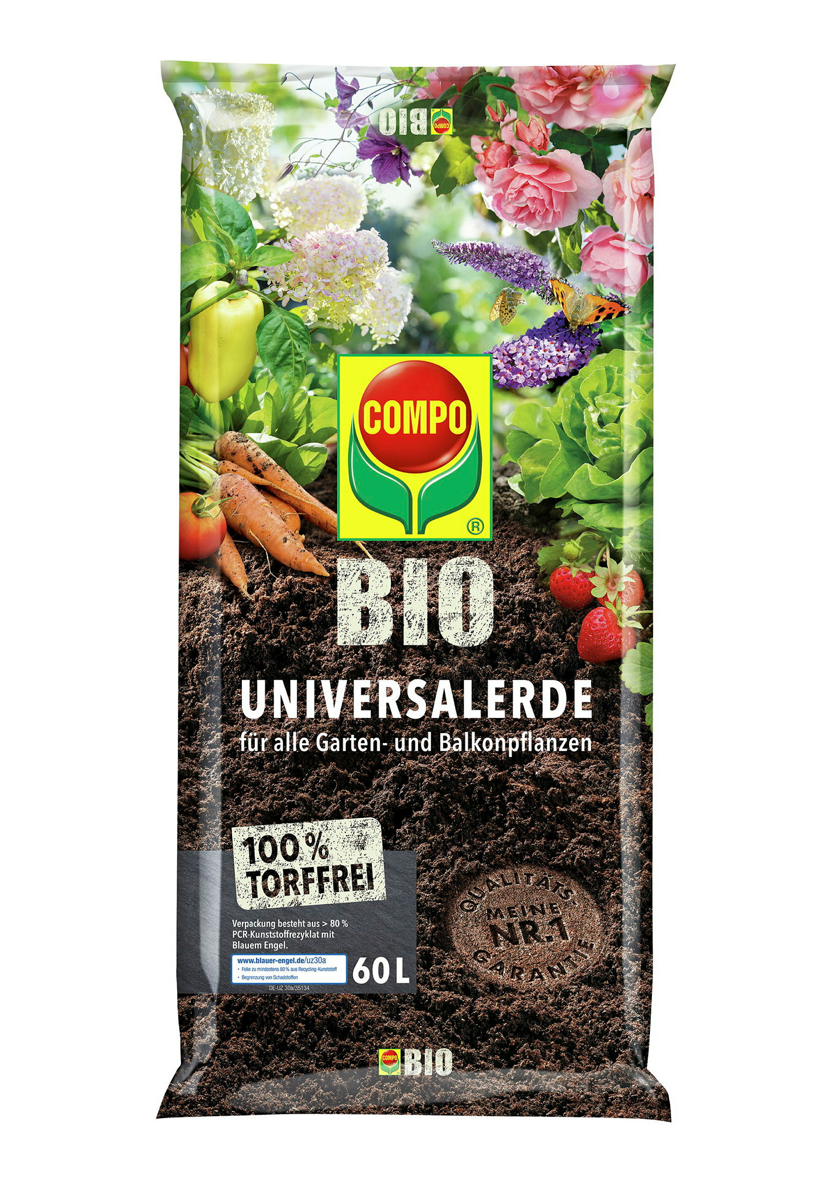 COMPO BIO Universal-Erdetorffrei, 60 L