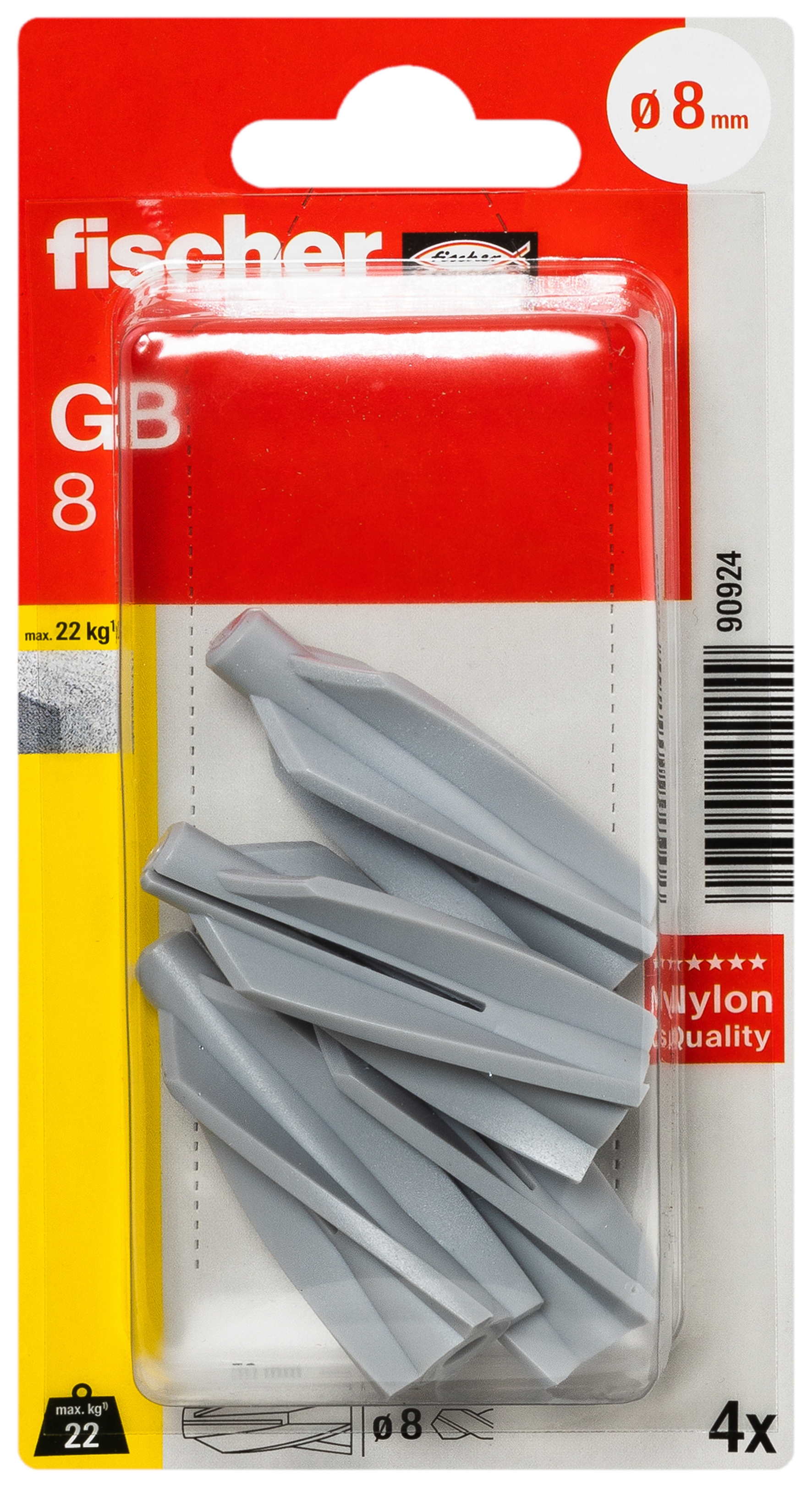 fischer Gasbetondübel GB 8