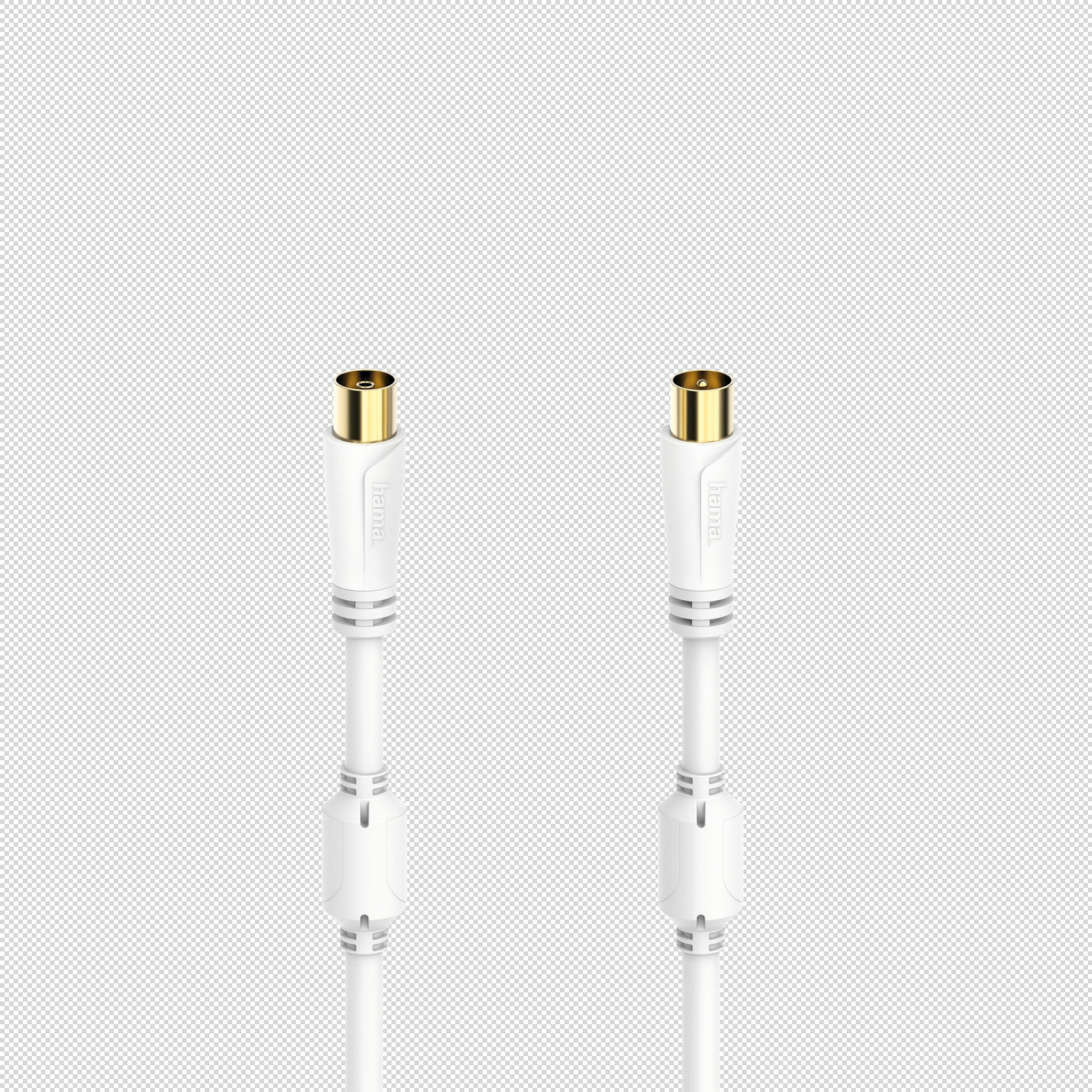 Hama Antennen-Kabel, Koax-Stecker - Koax-Kupplung, vergoldet, 3,0 m, 100 dB