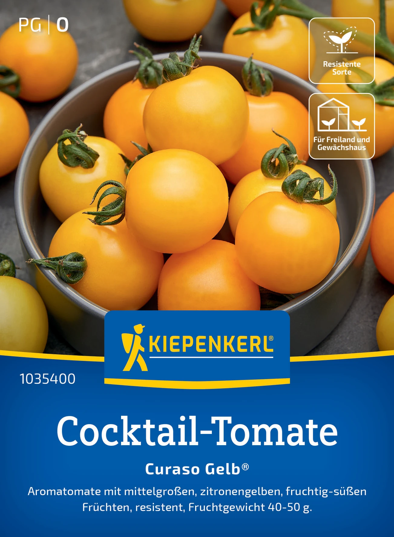 Kiepenkerl Cocktail-Tomate Curaso Gelb®, F1