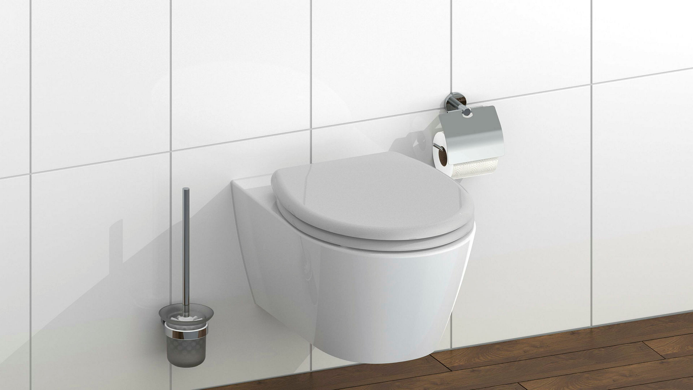 Duroplast WC-Sitz GREY, mit Absenkautomatik und Schnellverschluss