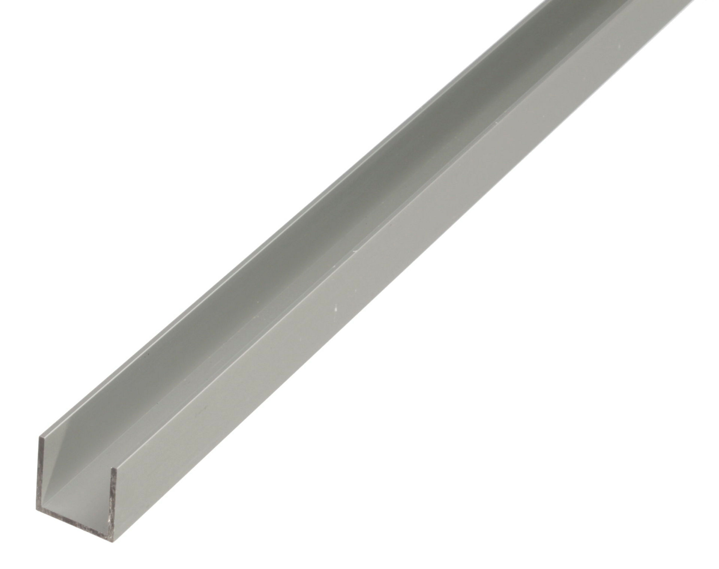 U-Profil Alu-silberf-elox. 10x8x1,5 mm, 1m