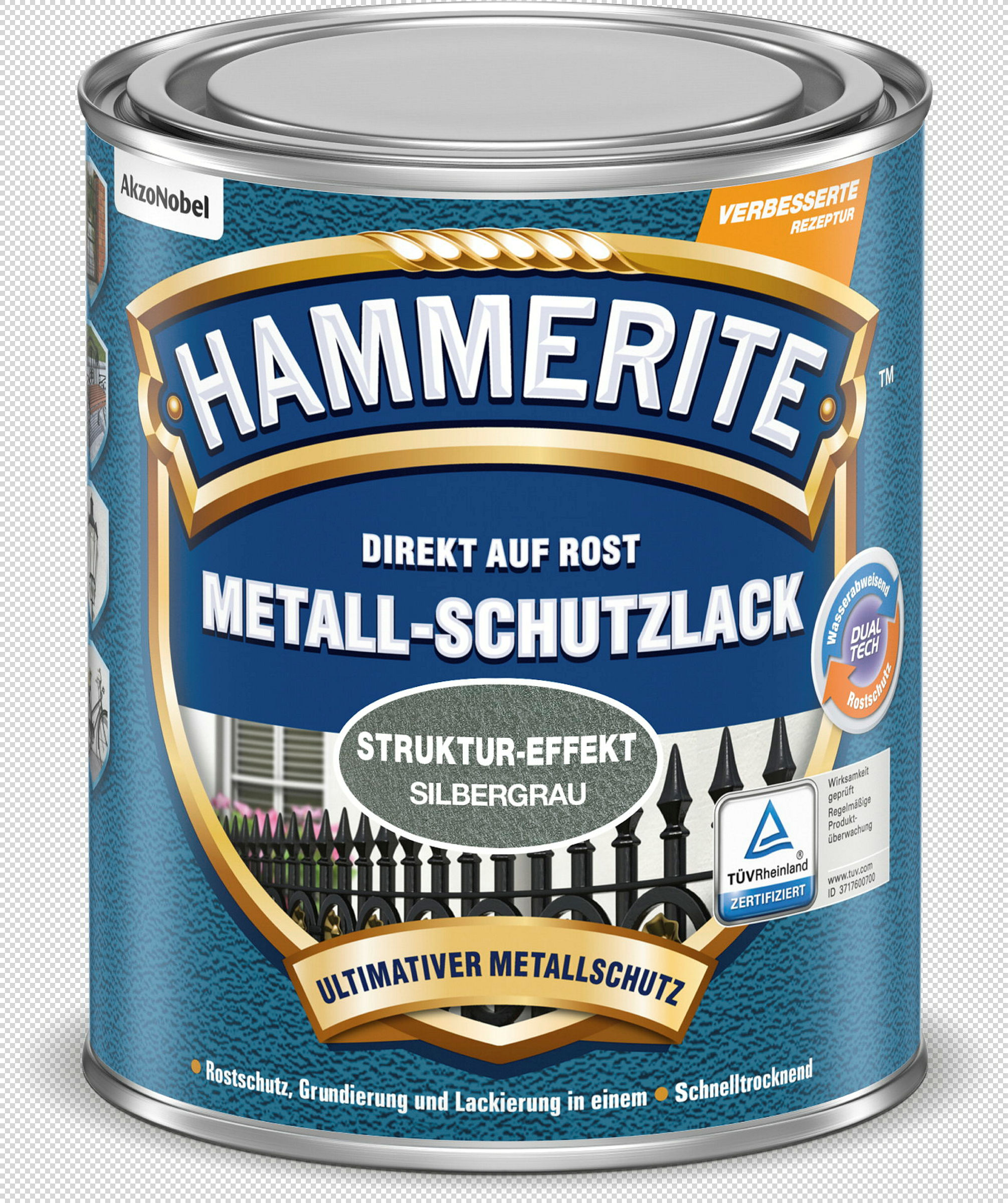 Metall-Schutzlack Struktur-Effekt
