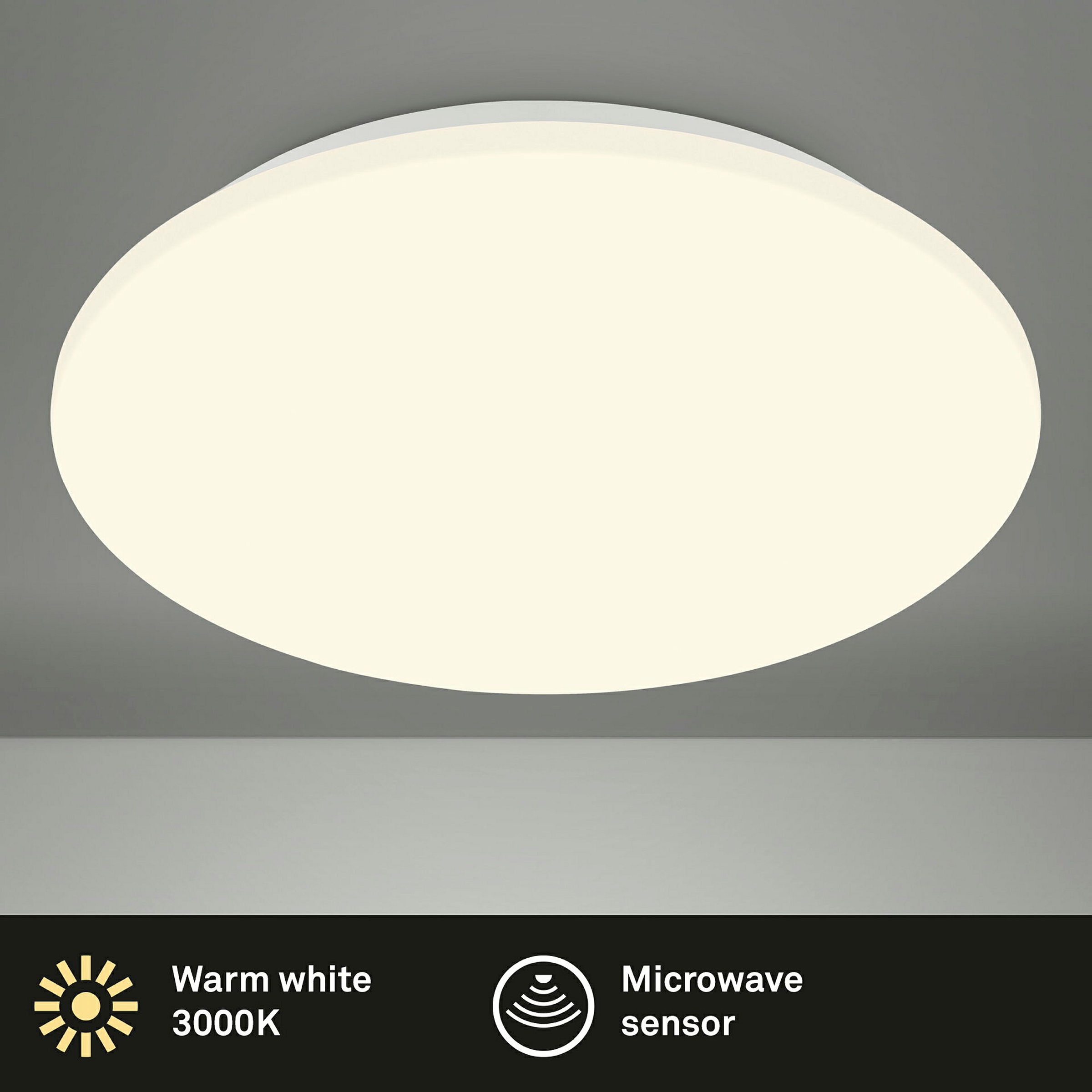 LED Deckenleuchte,Sensor,weiß, LED/18W