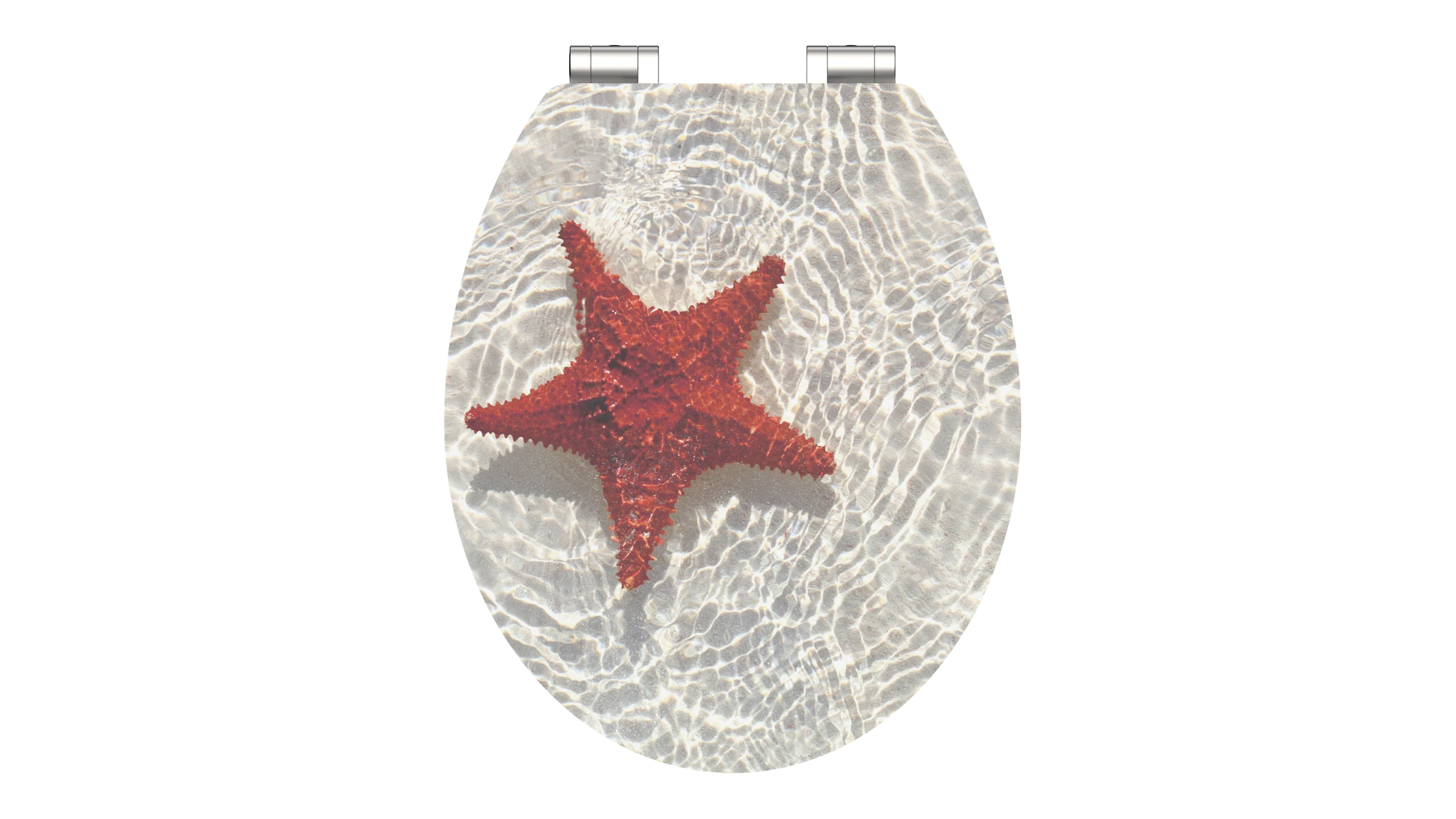 MDF HG WC-Sitz RED STARFISH, mit Absenkautomatik
