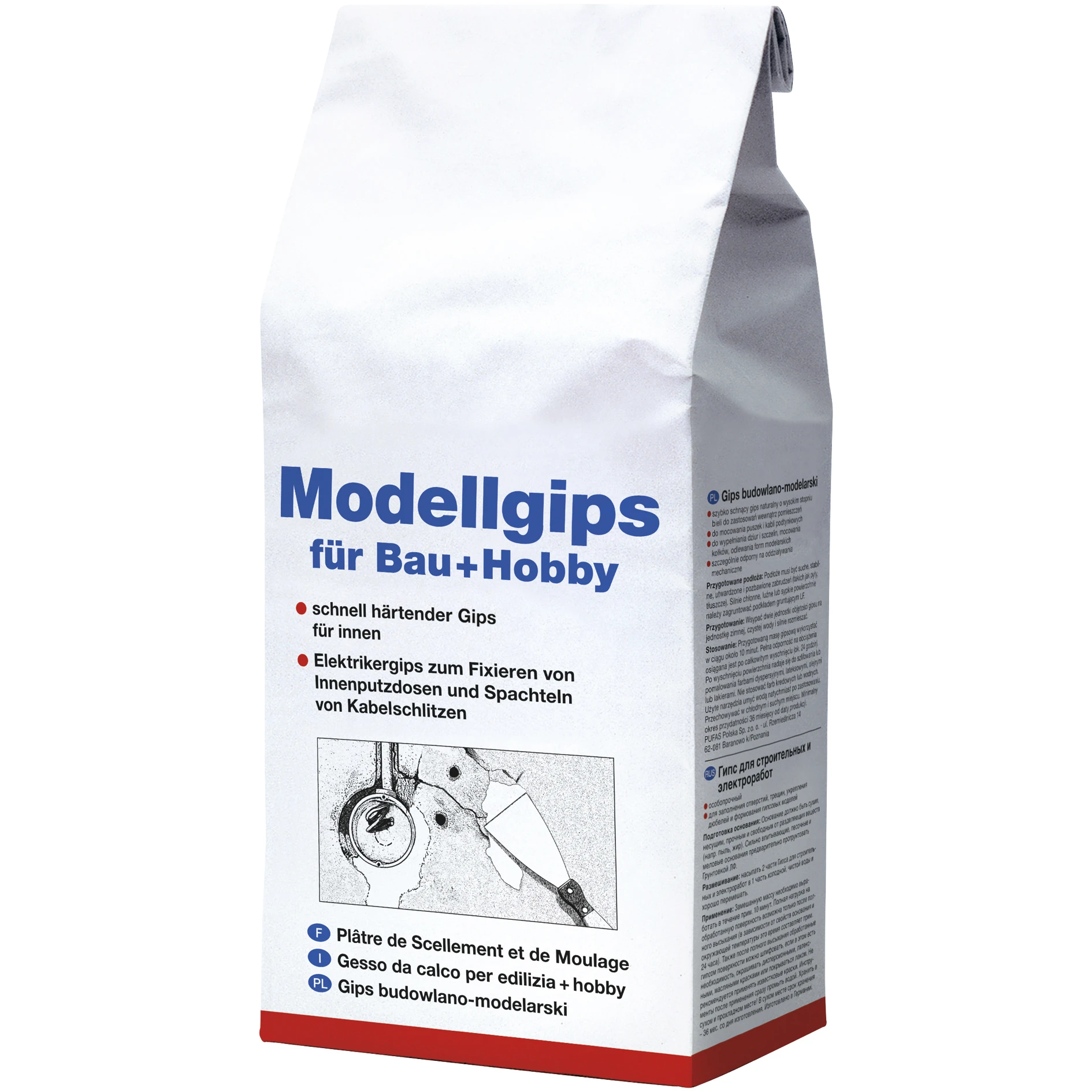 Modellgips für Bau und Hobby 5 kg