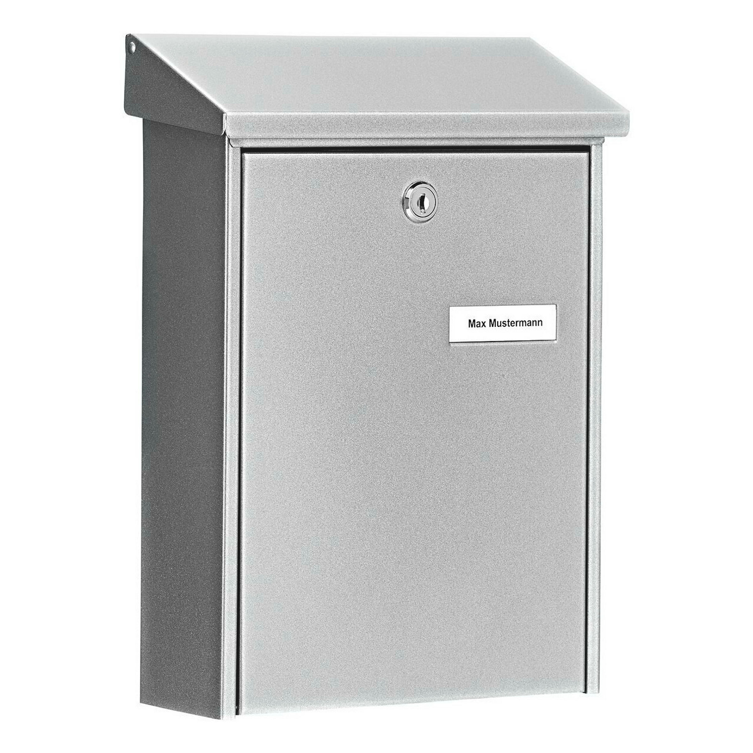 Briefkasten Stahl-lackiert Daily 5861 Si silber