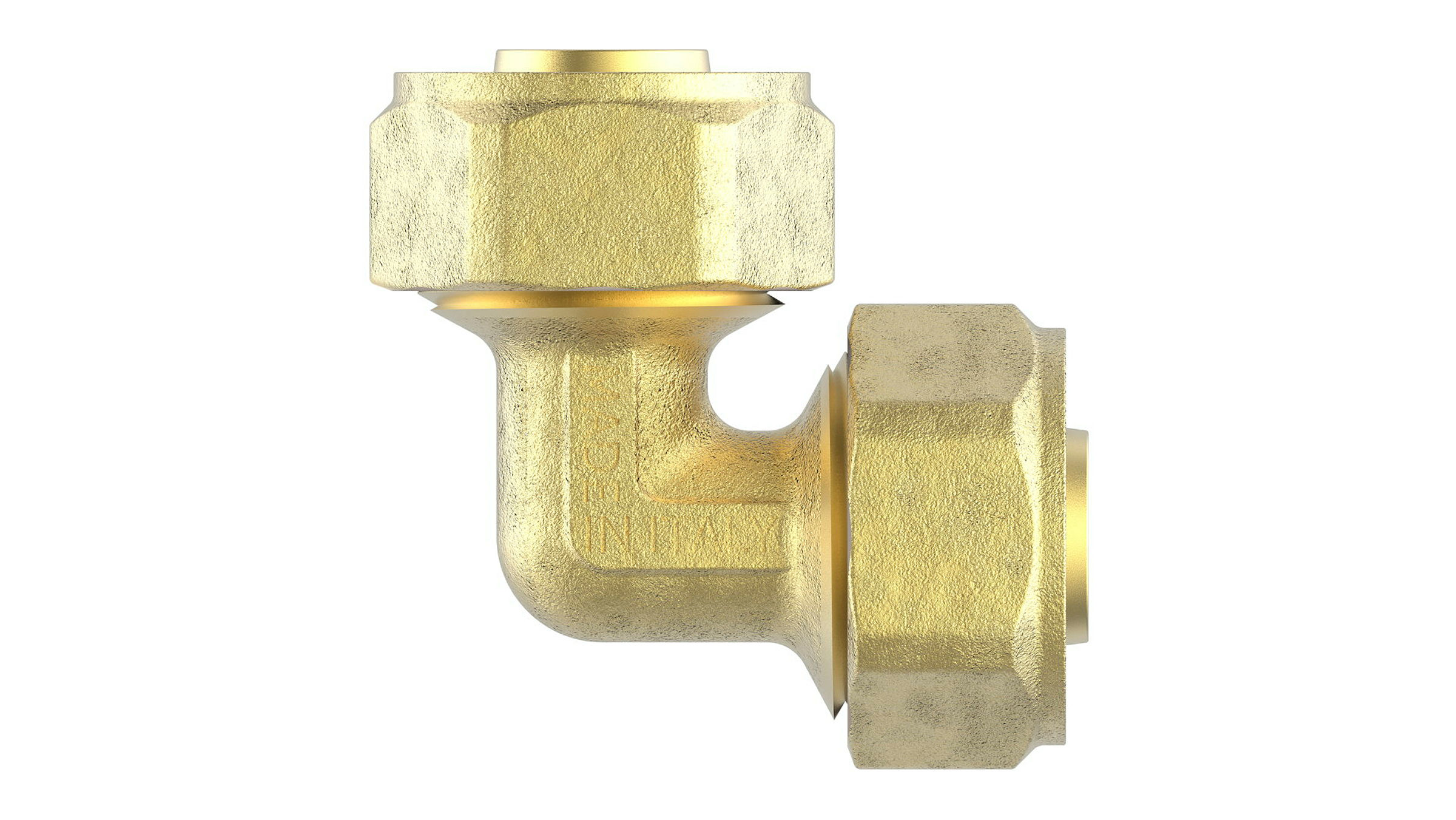 MS Winkel 90°, blank, 20 mm, Klemmfitting für MSVR