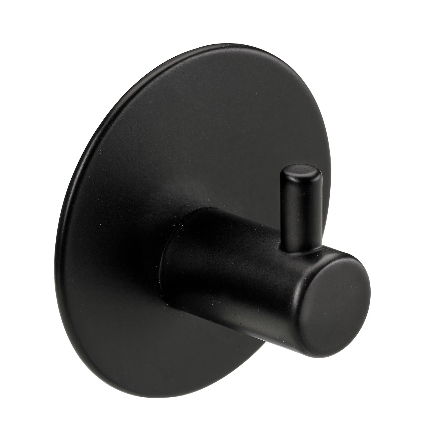 Klebehaken D48mm schwarz matt