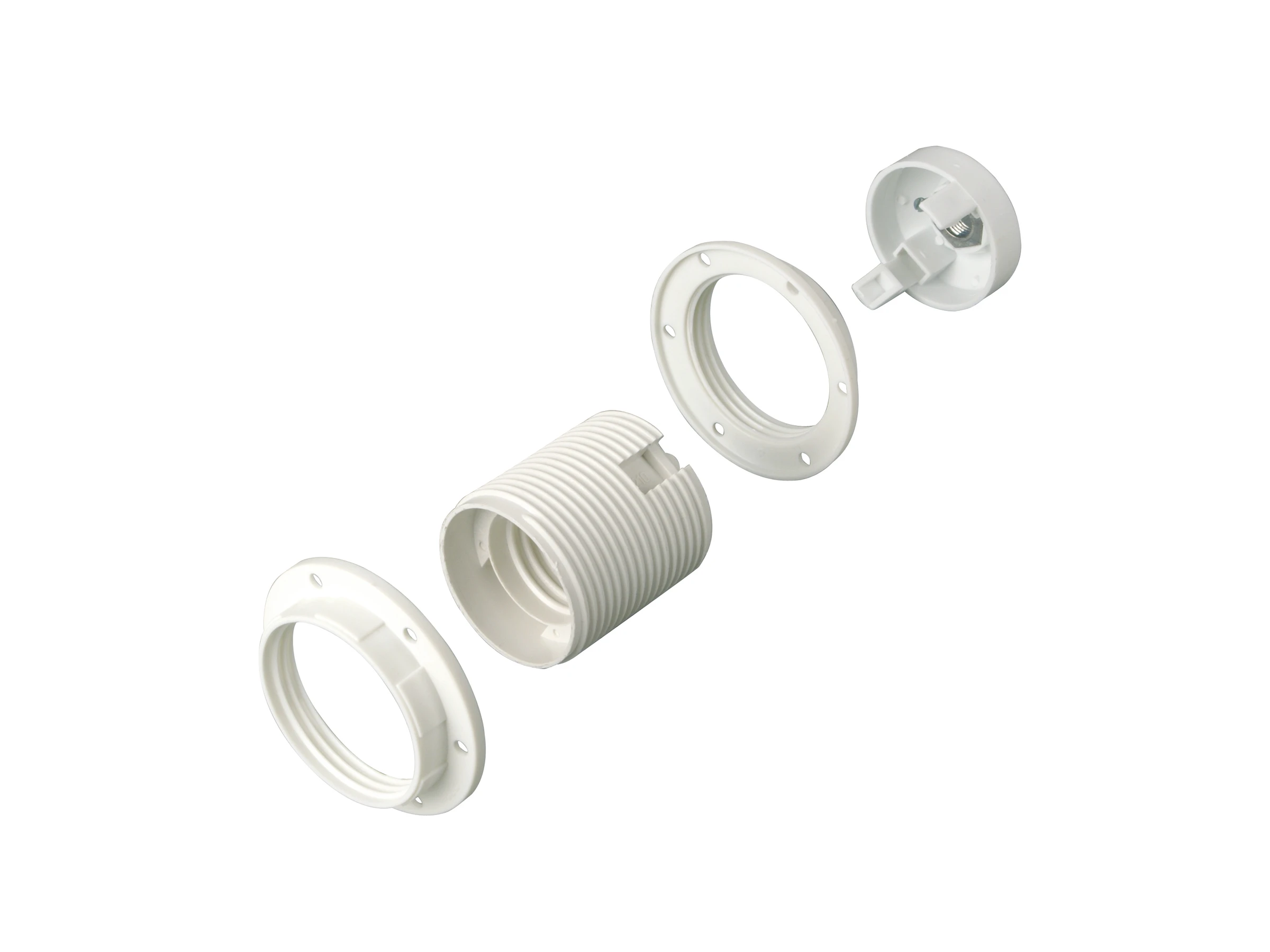 Fassung E 27 ISO m.2 Ringen ws