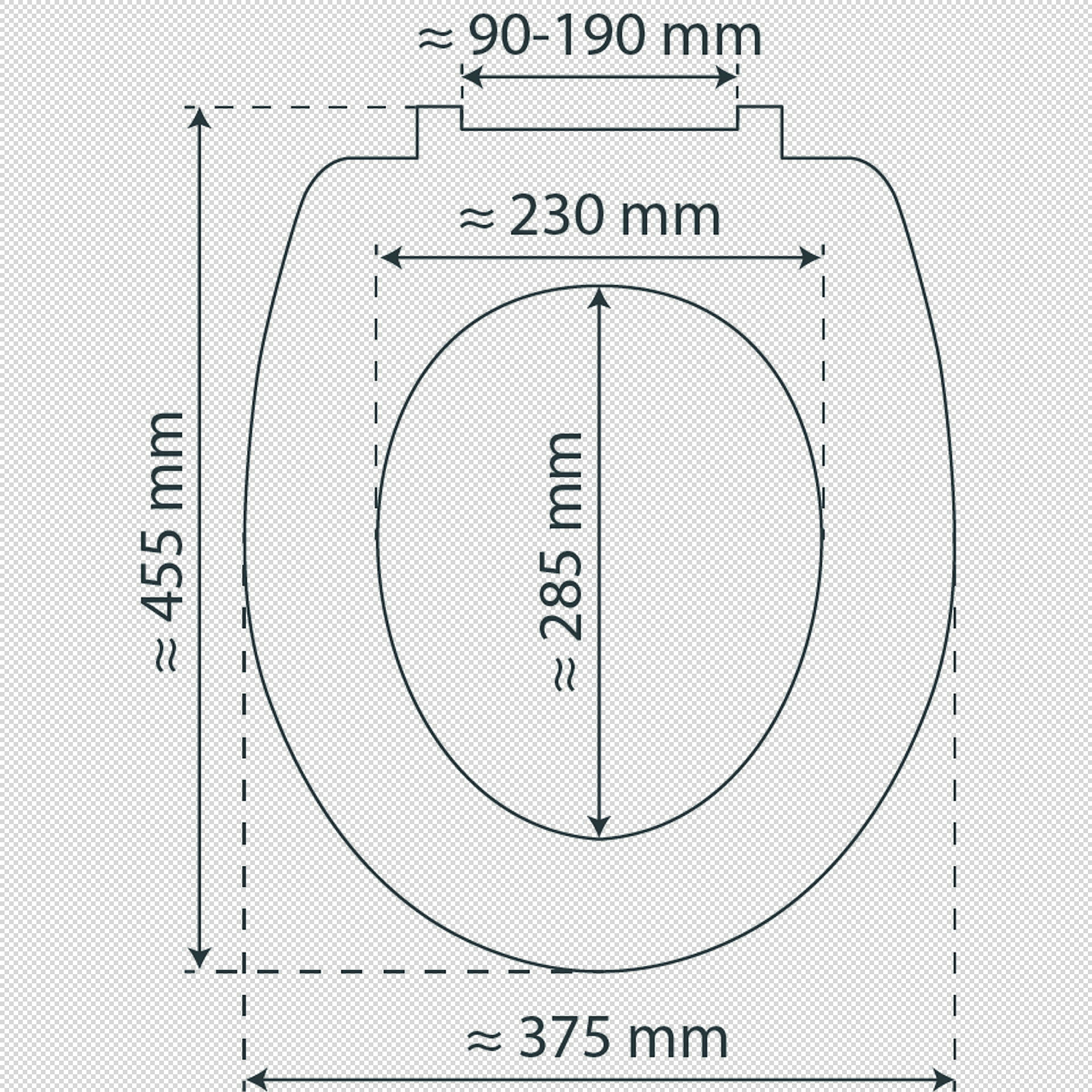 Duroplast WC-Sitz STONE PYRAMID, mit Absenkautomatik und Schnellverschluss