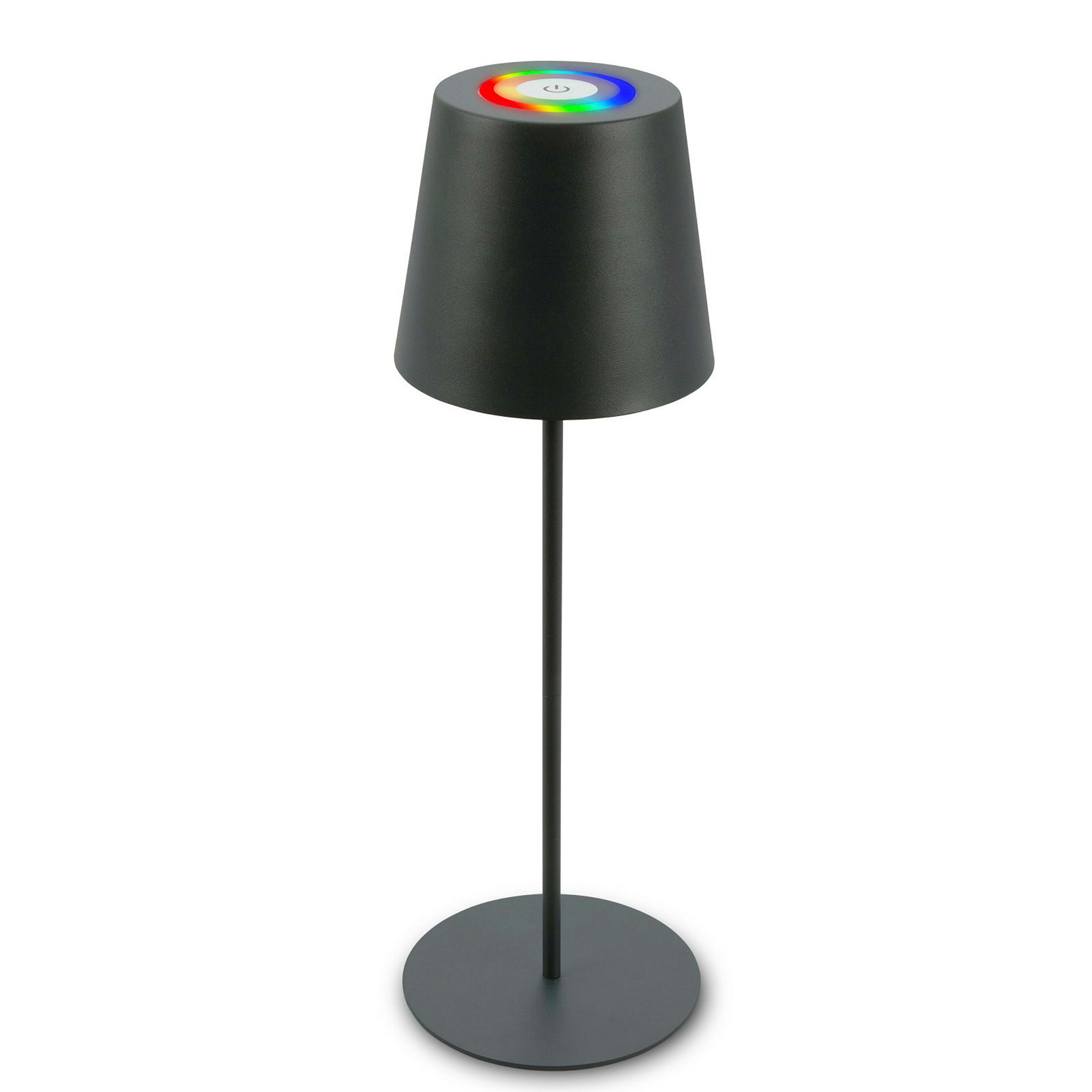 RGB/W Akku Tischleuchte, IP44, 2,5W, Anthrazit
