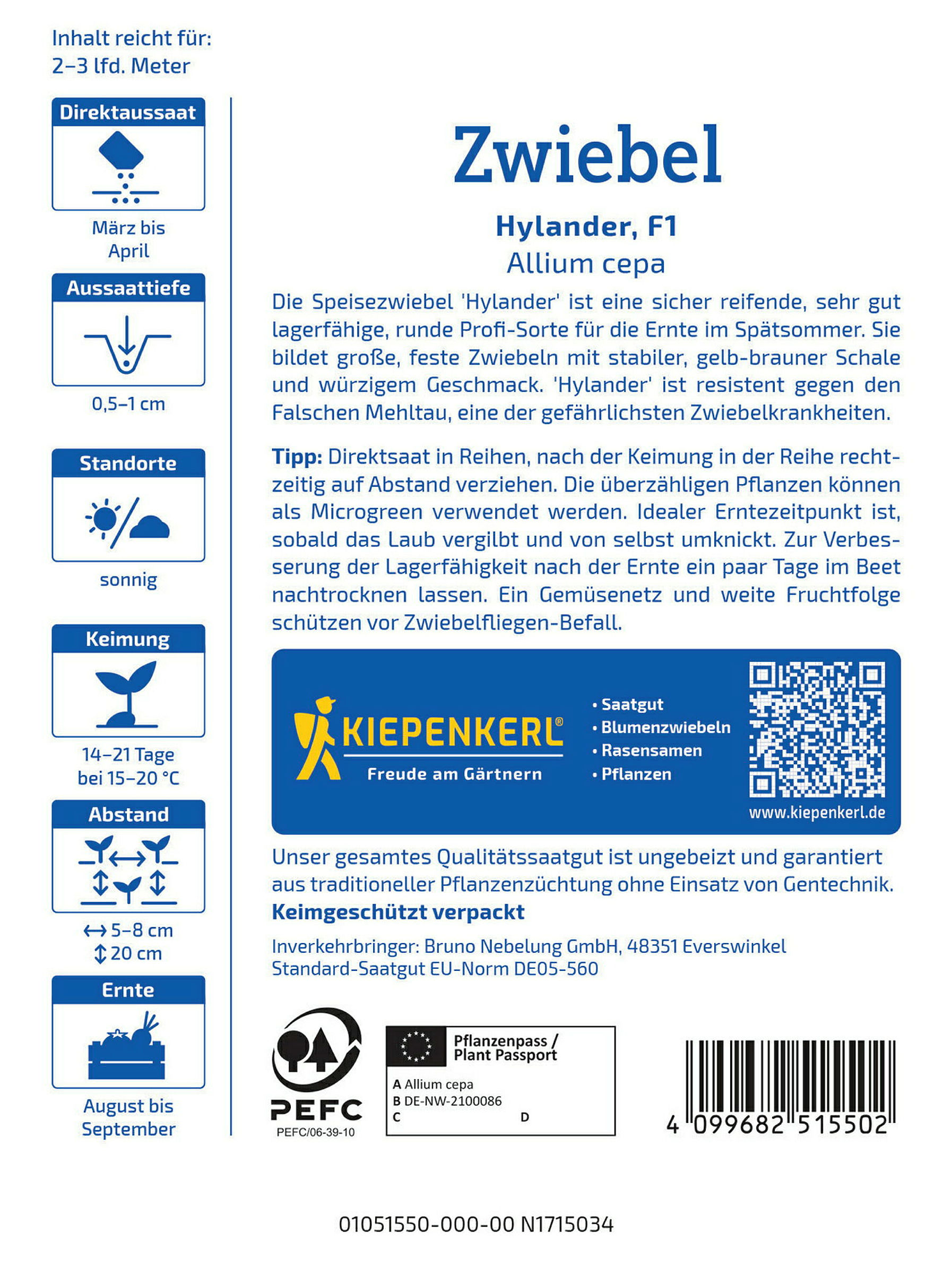 Kiepenkerl Zwiebel Hylander, F1