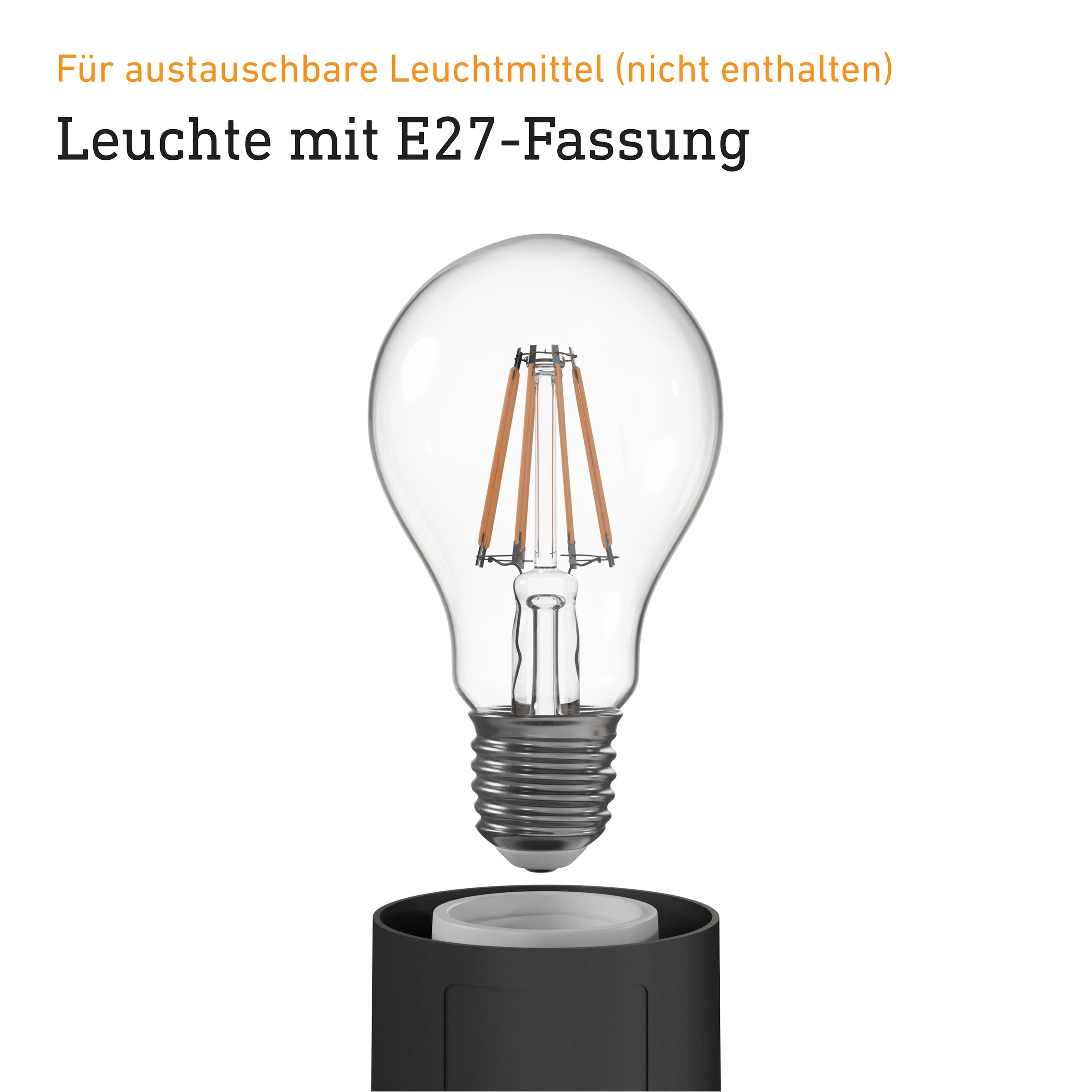 Außensensorleuchte L 585 S schwarz