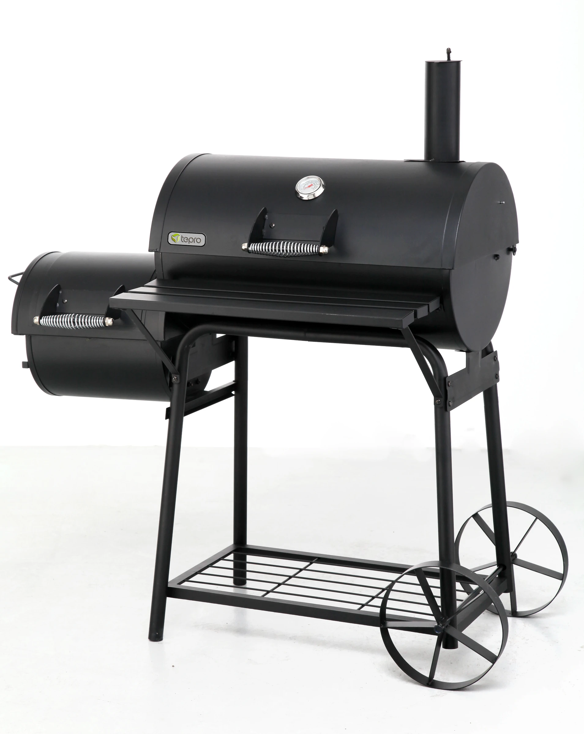 Smoker Biloxi mit seitlicher Brennkammer