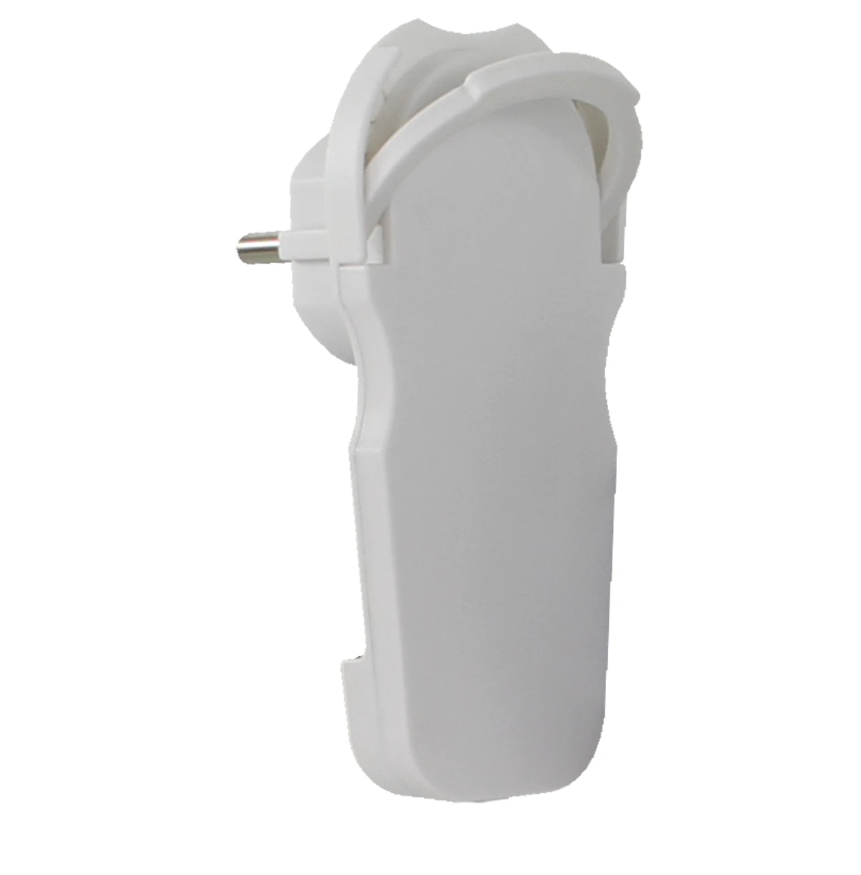 Schutzk. REV-Flachstecker weiß