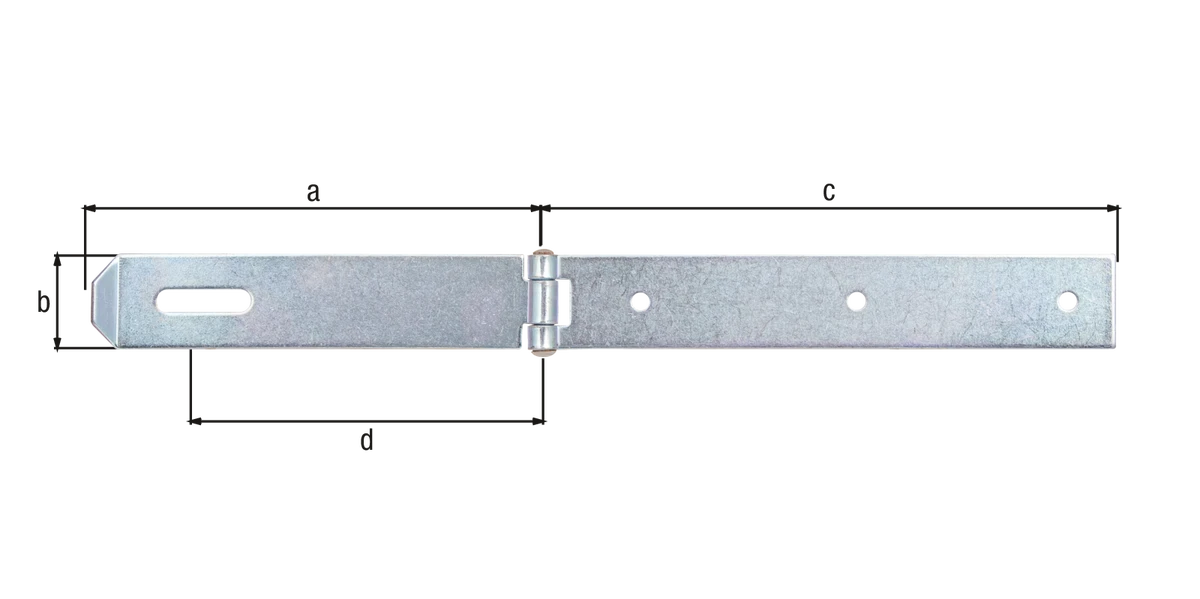 Überfalle Abschluss gerade 167x35x210 verzinkt