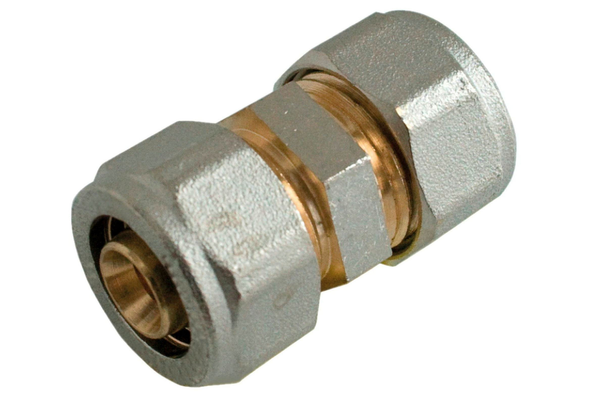MS Verbindungsstück, blank, 20 mm, Klemmfitting für MSVR