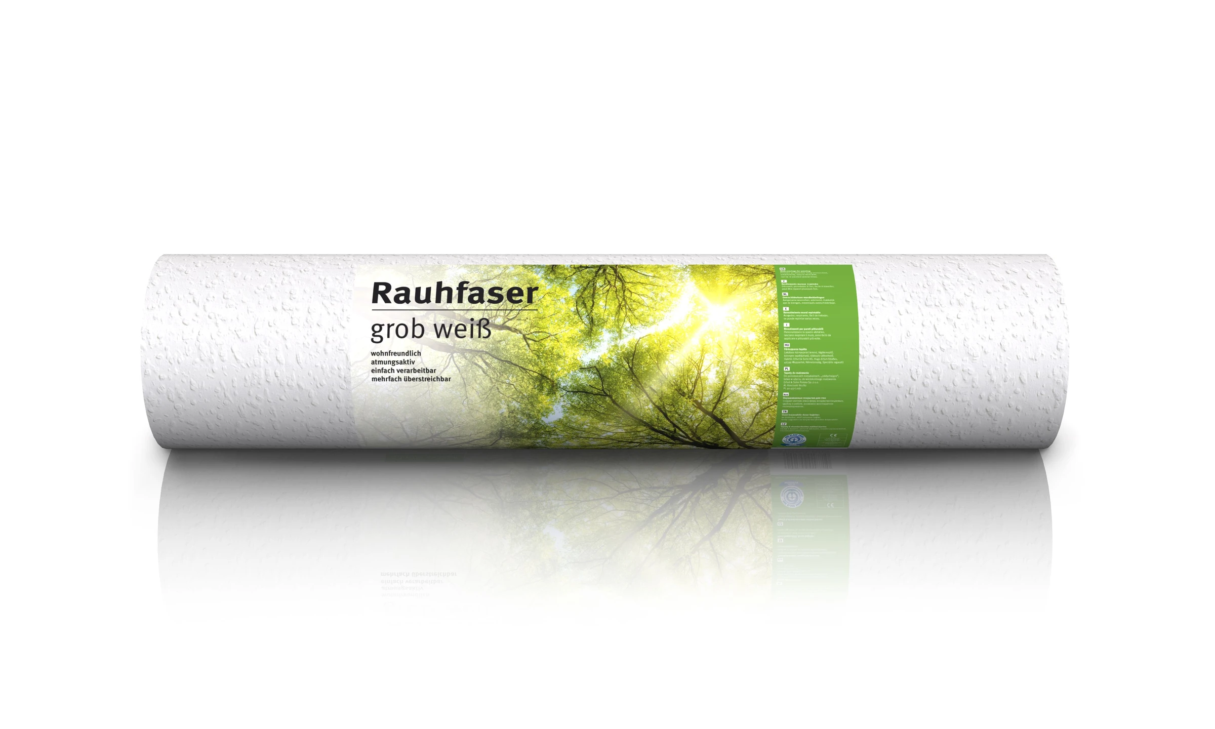Rauhfaser, grob, weiß