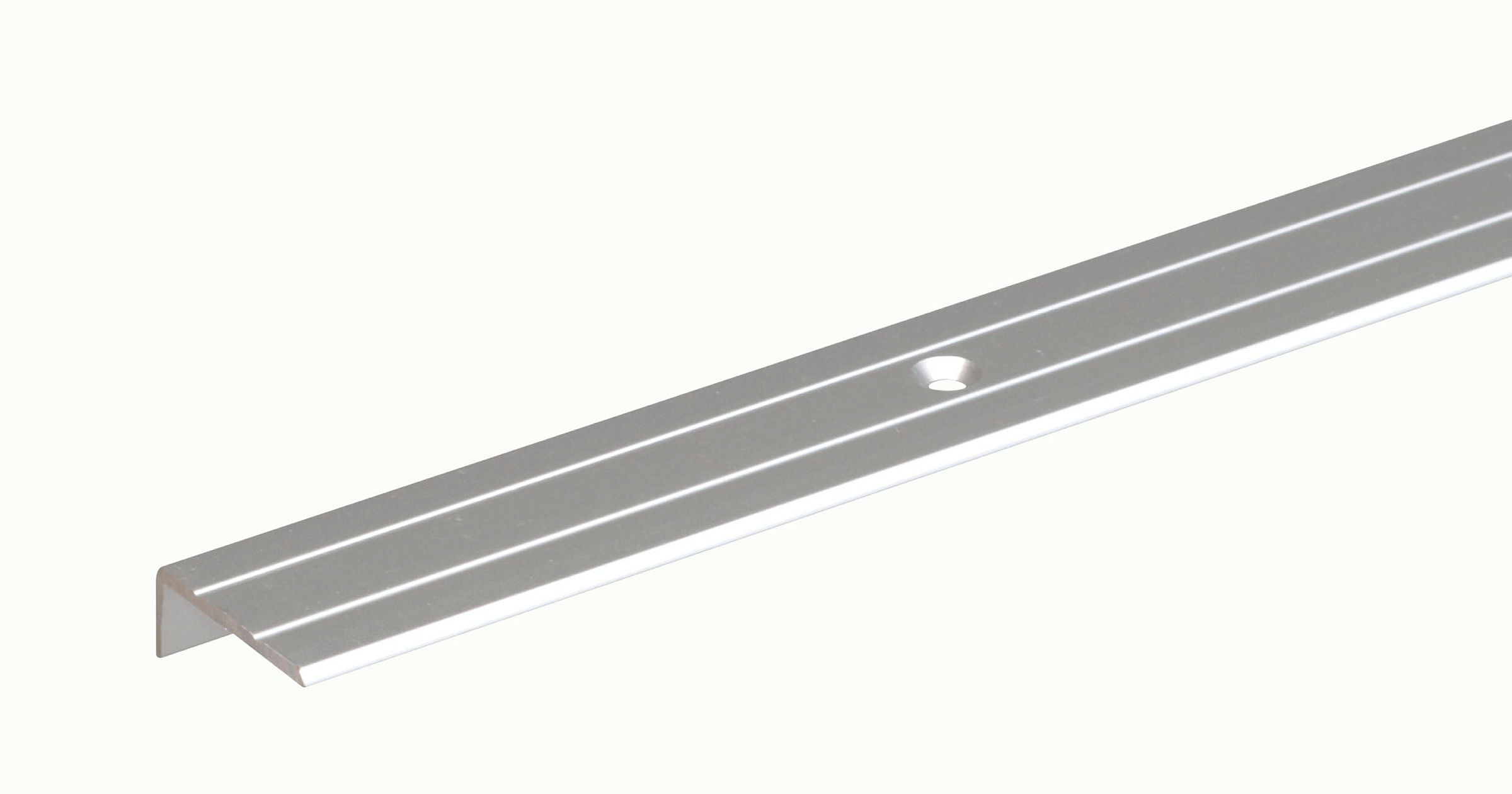 Treppenkanten-Schutzprofil 1m25x10 silberfarbig eloxiert