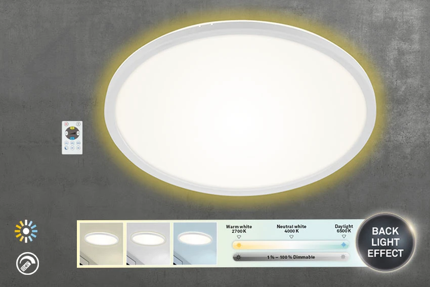 Ultraflaches CCT LED Panel,weiß, 1xLED/22W