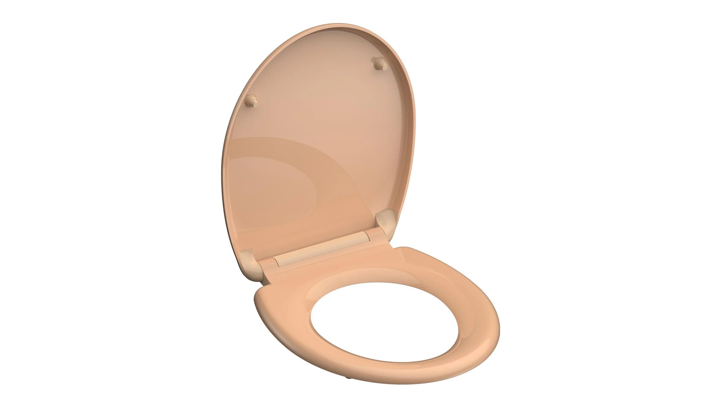 Duroplast WC-Sitz BEIGE, mit Absenkautomatik und Schnellverschluss