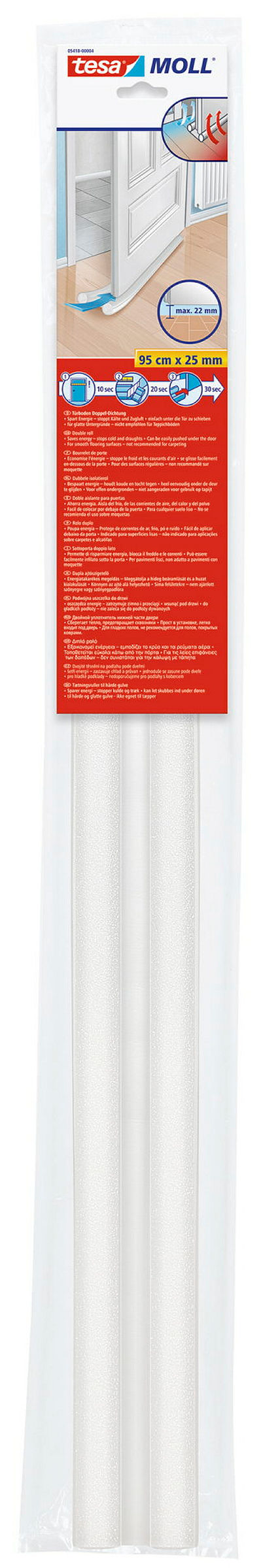 tesamoll®l® Türbodendoppeldichtung weiss, 95cm:25mm