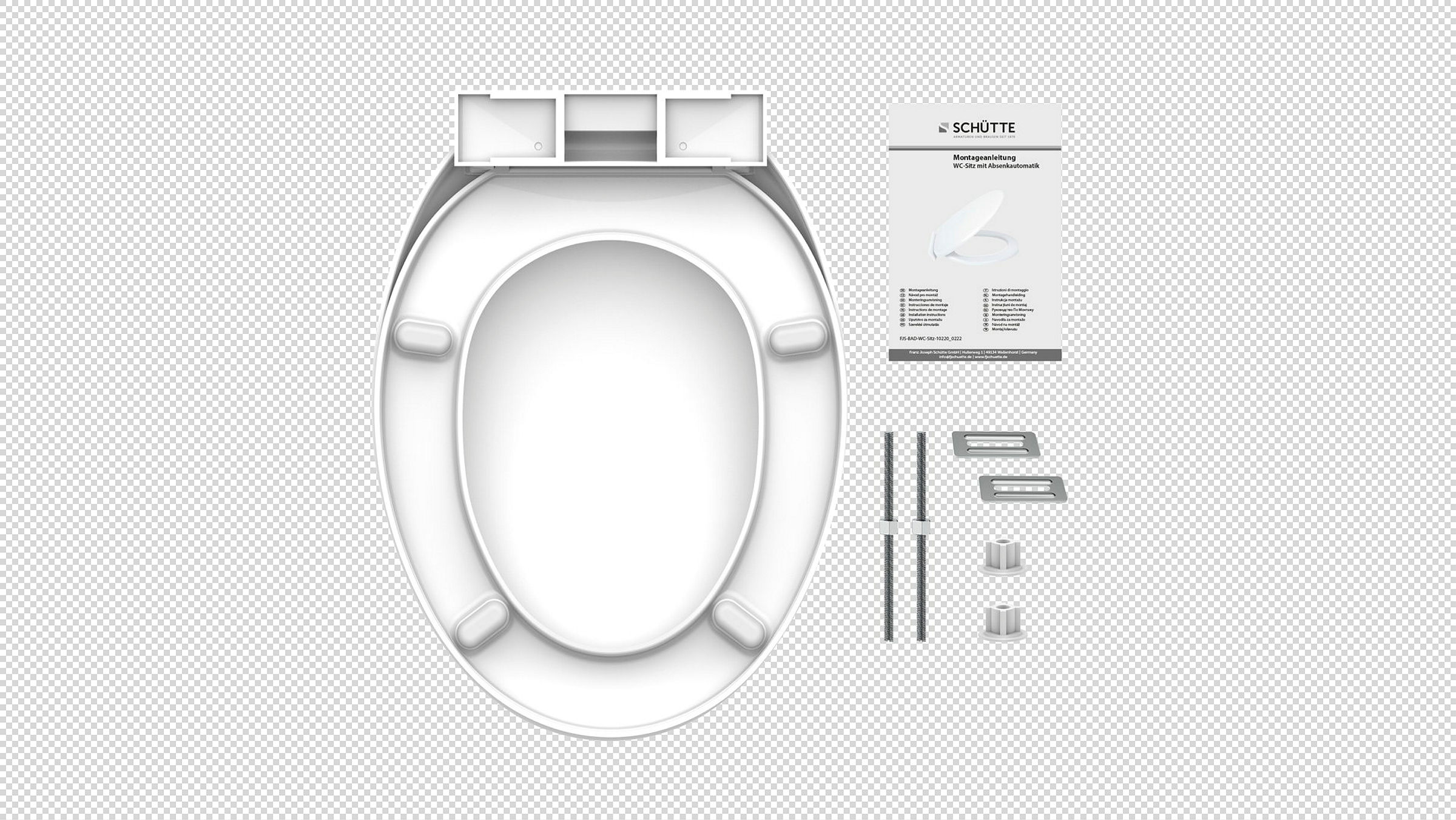 Duroplast WC-Sitz, mit Absenkautomatik