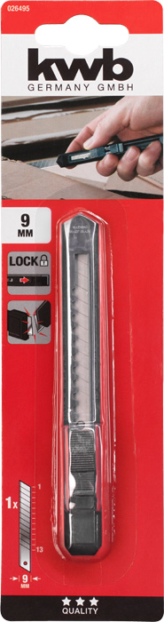 Abbrechklingenmesser, 9 mm
