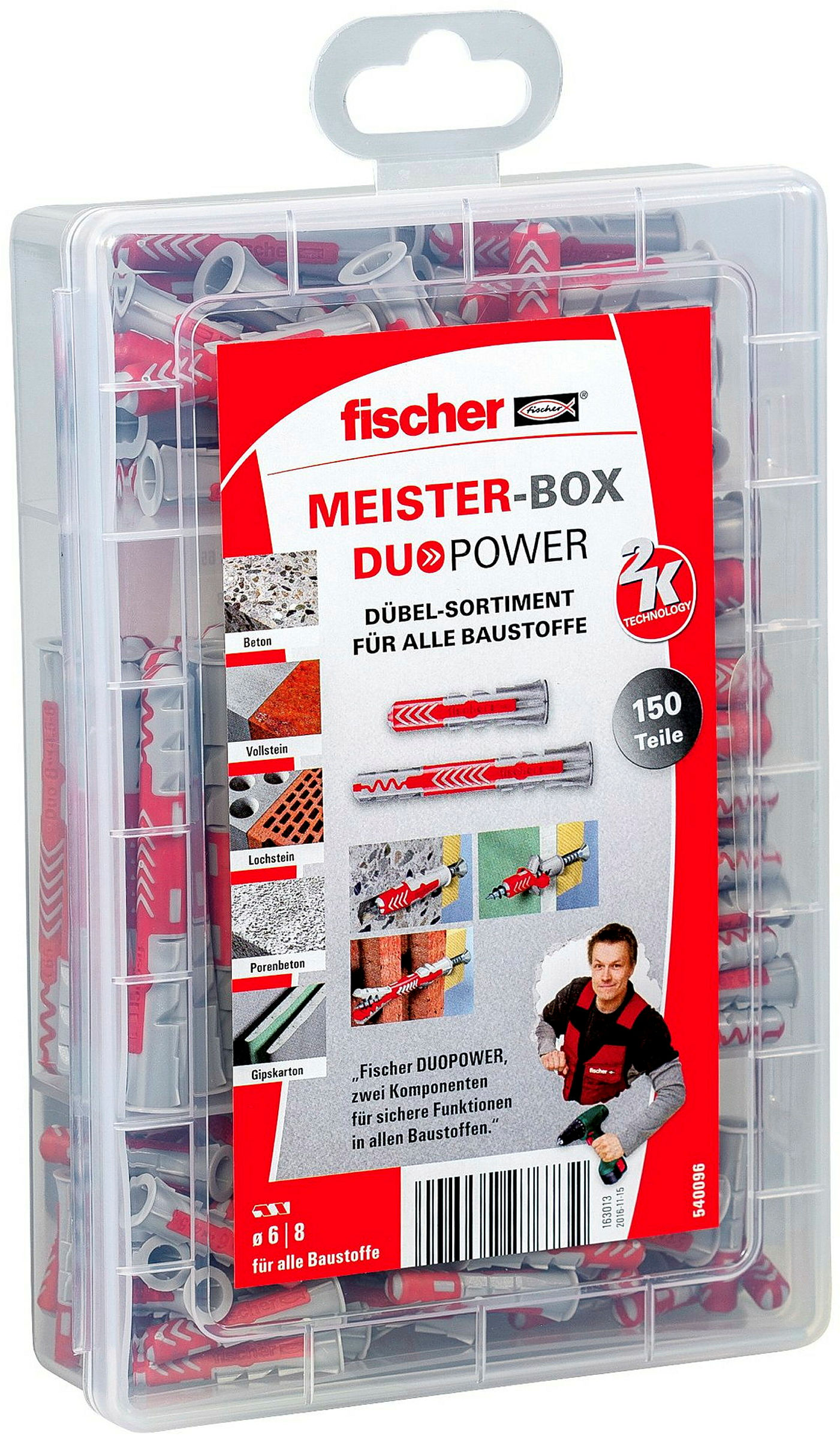 fischer Meister-Box Altbau, 150-tlg.