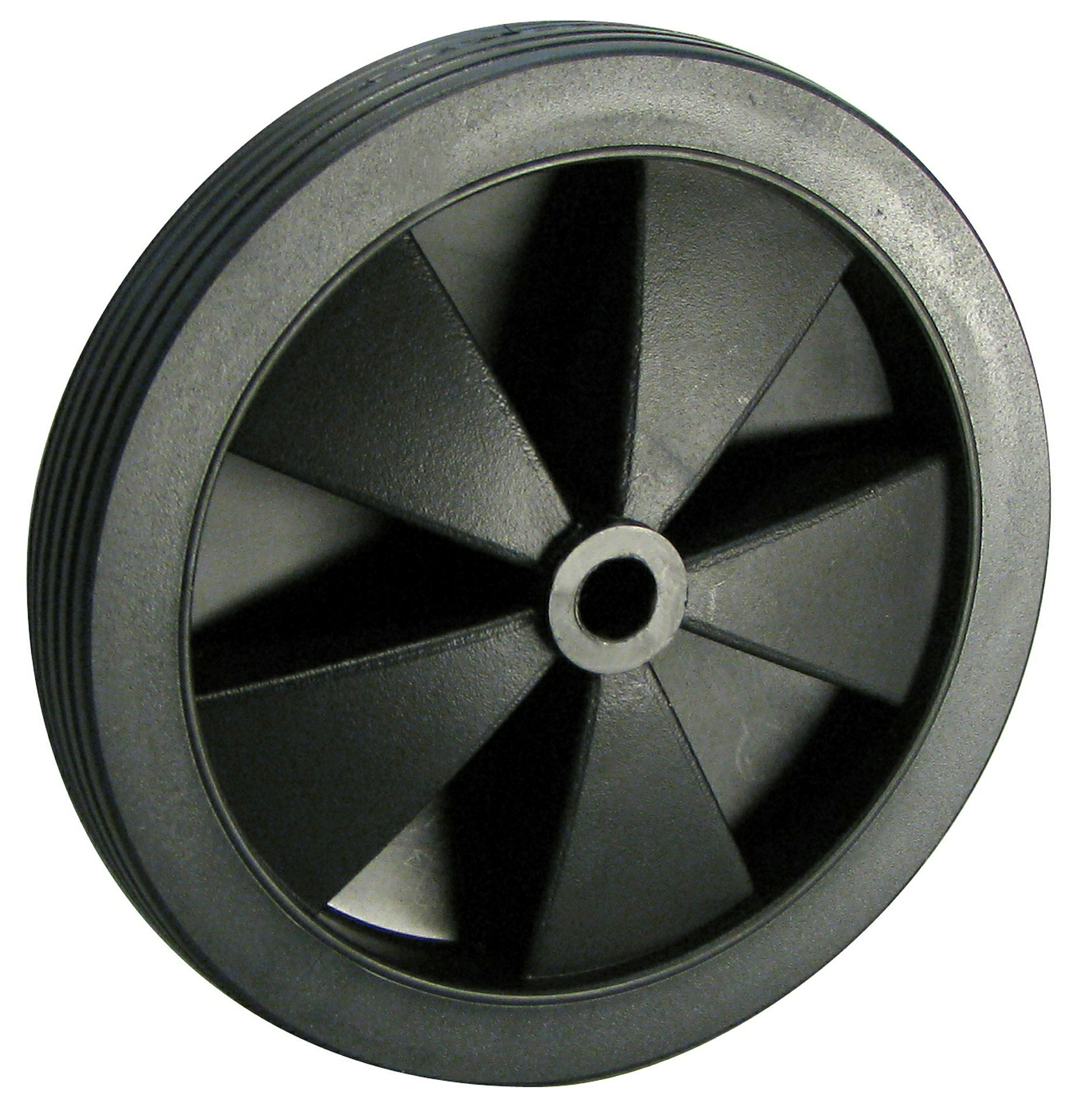 Leichtes Rad, Rillenprofil, 130x20 mm, Nabe 10x32 mm, Tragkr. 20 kg