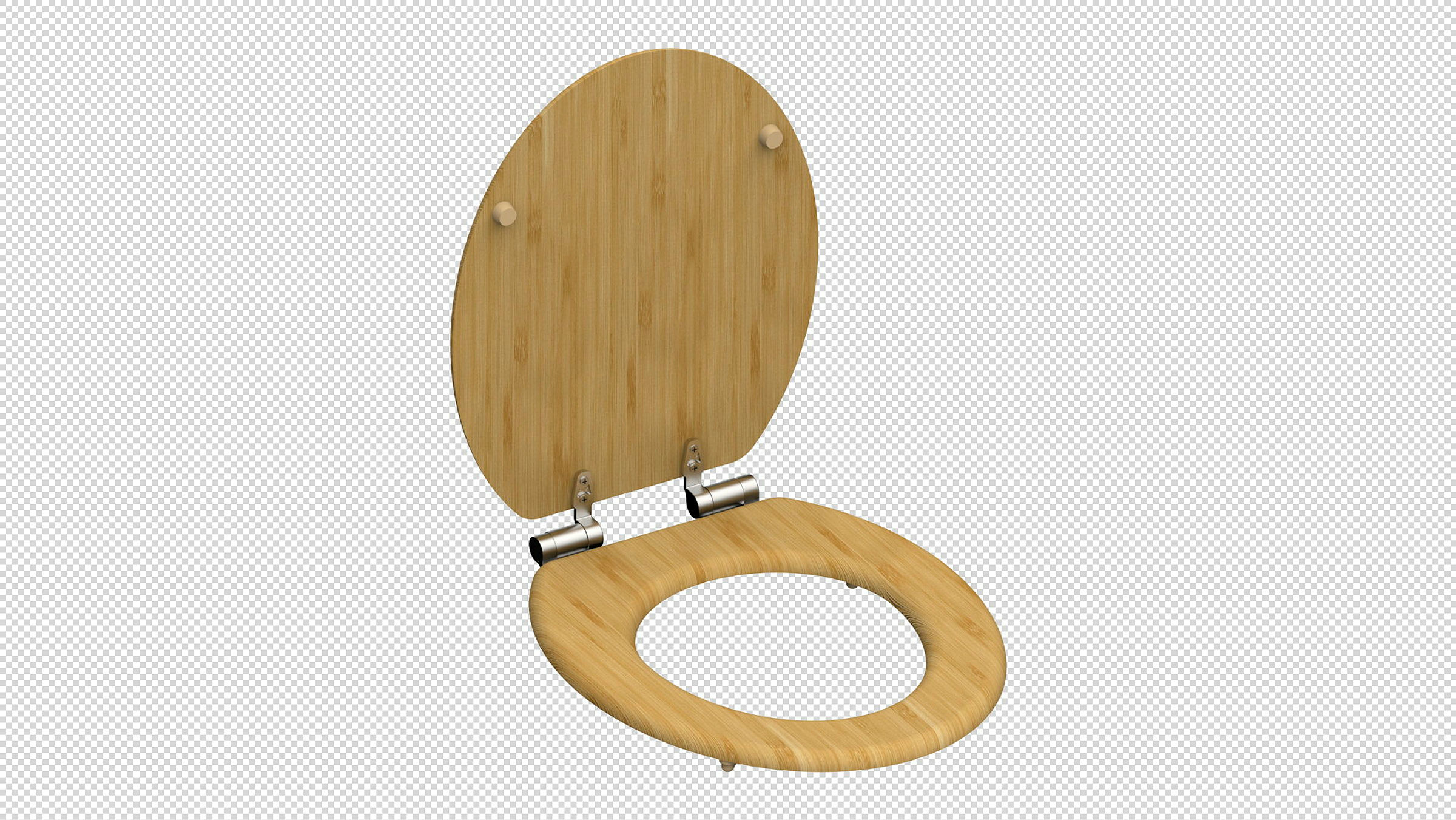 WC-Sitz NATURAL BAMBOO, Bambus, mit Absenkautomatik