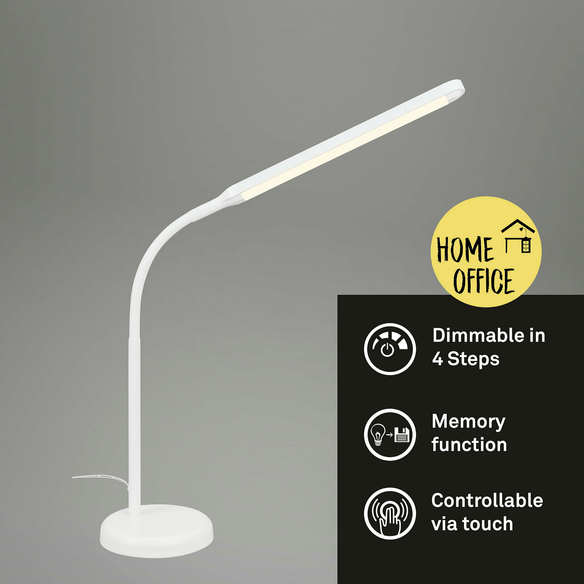 LED Tischleuchte, weiß, 1xLED-Platine/6W