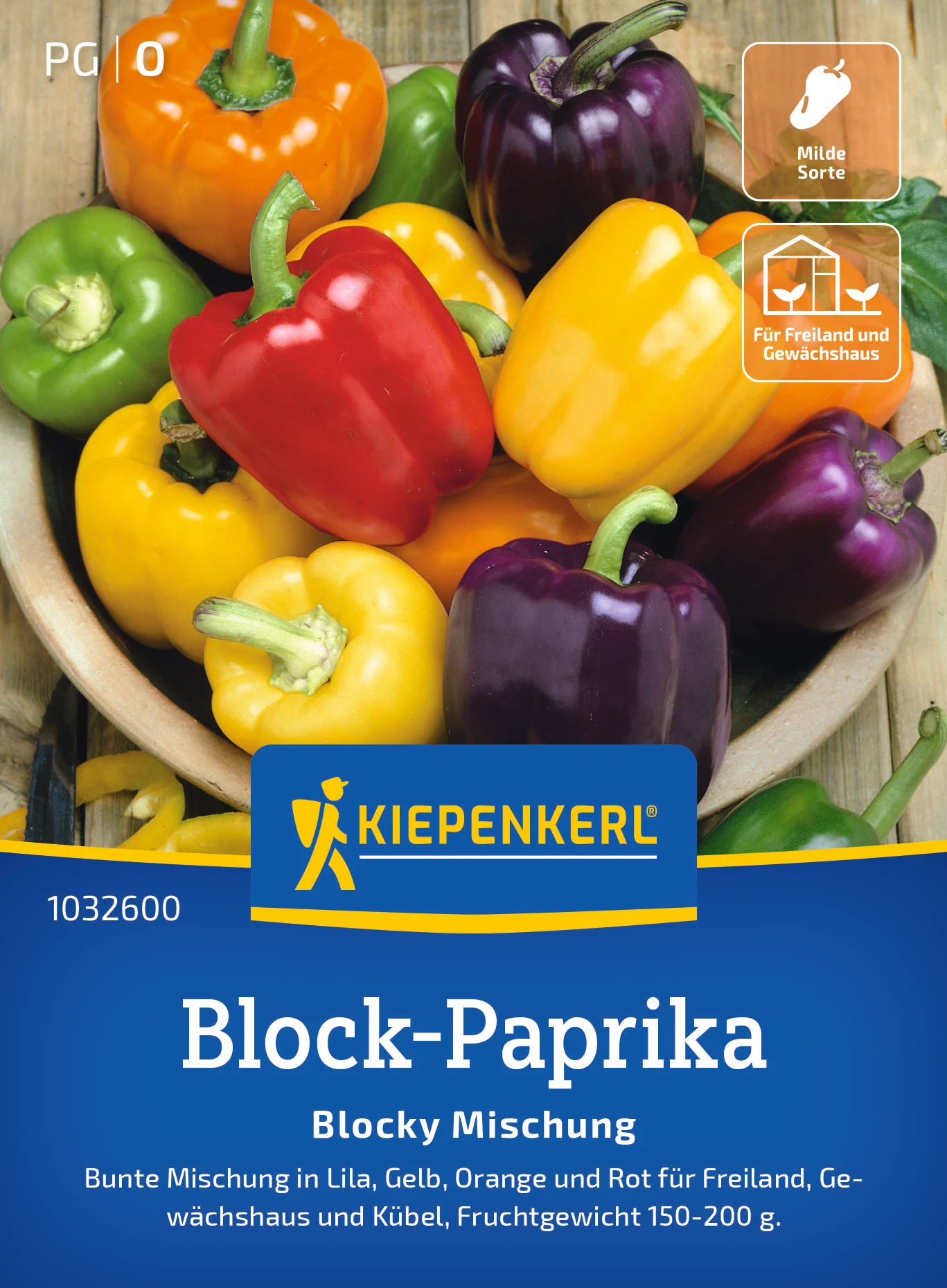 Kiepenkerl Block-Paprika Blocky Mischung, F1