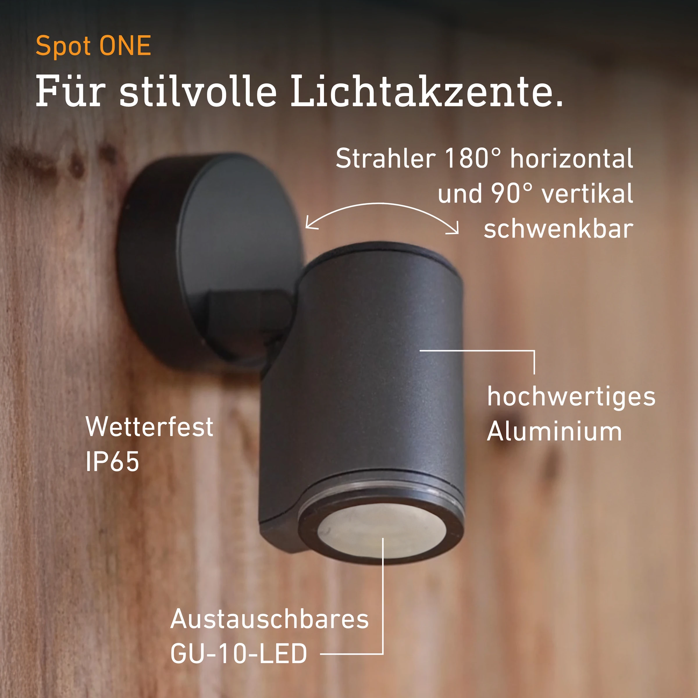 LED Strahler SPOT ONE anthrazit
