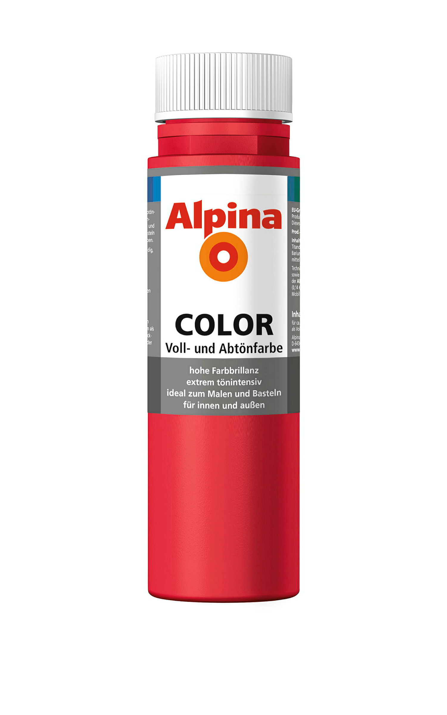 Alpina COLOR Voll- und Abtönfarbe Fire Red 250ml seidenmatt