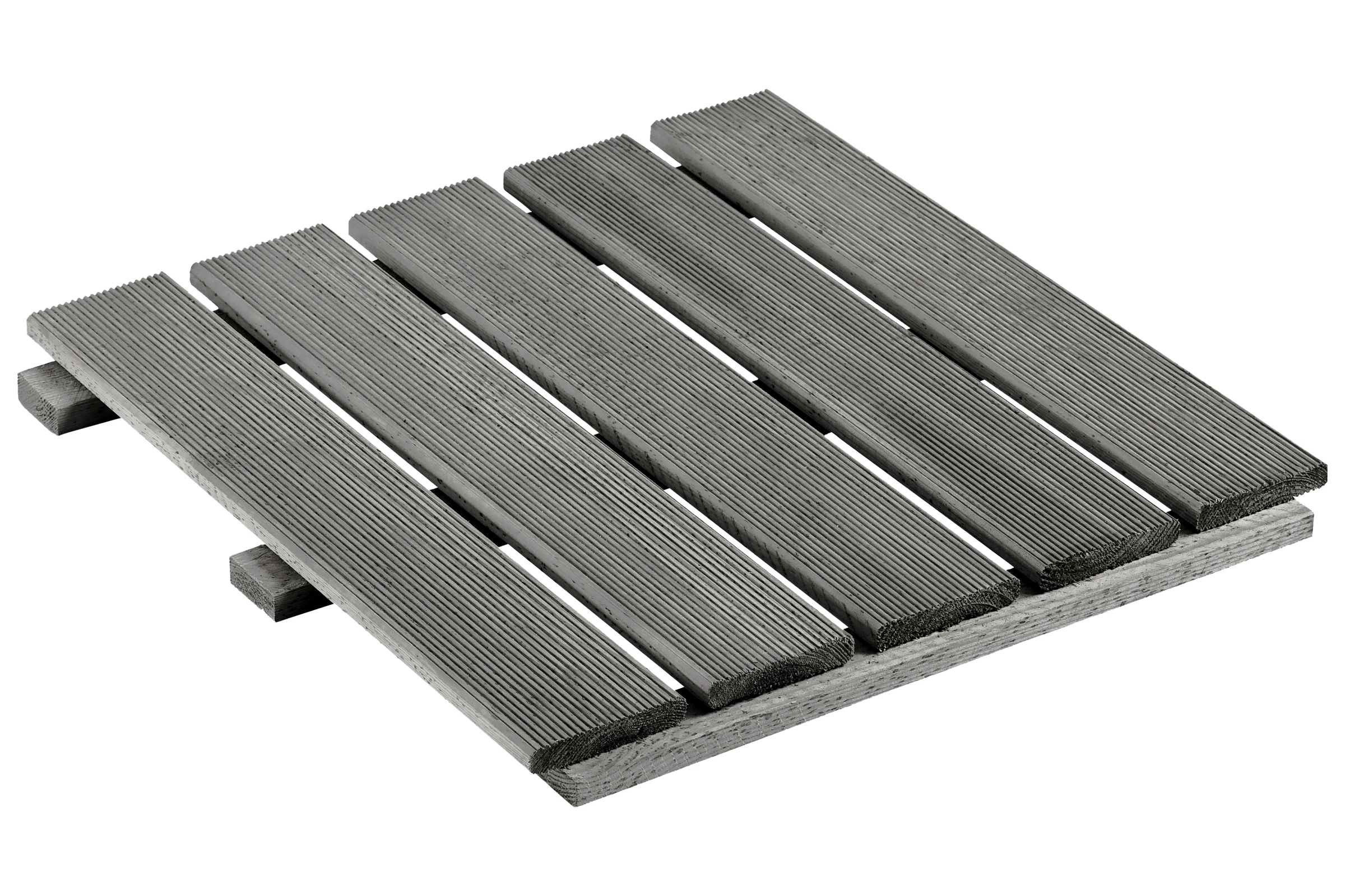 Holzfliese 5 Latten grau kdi 50x50cm