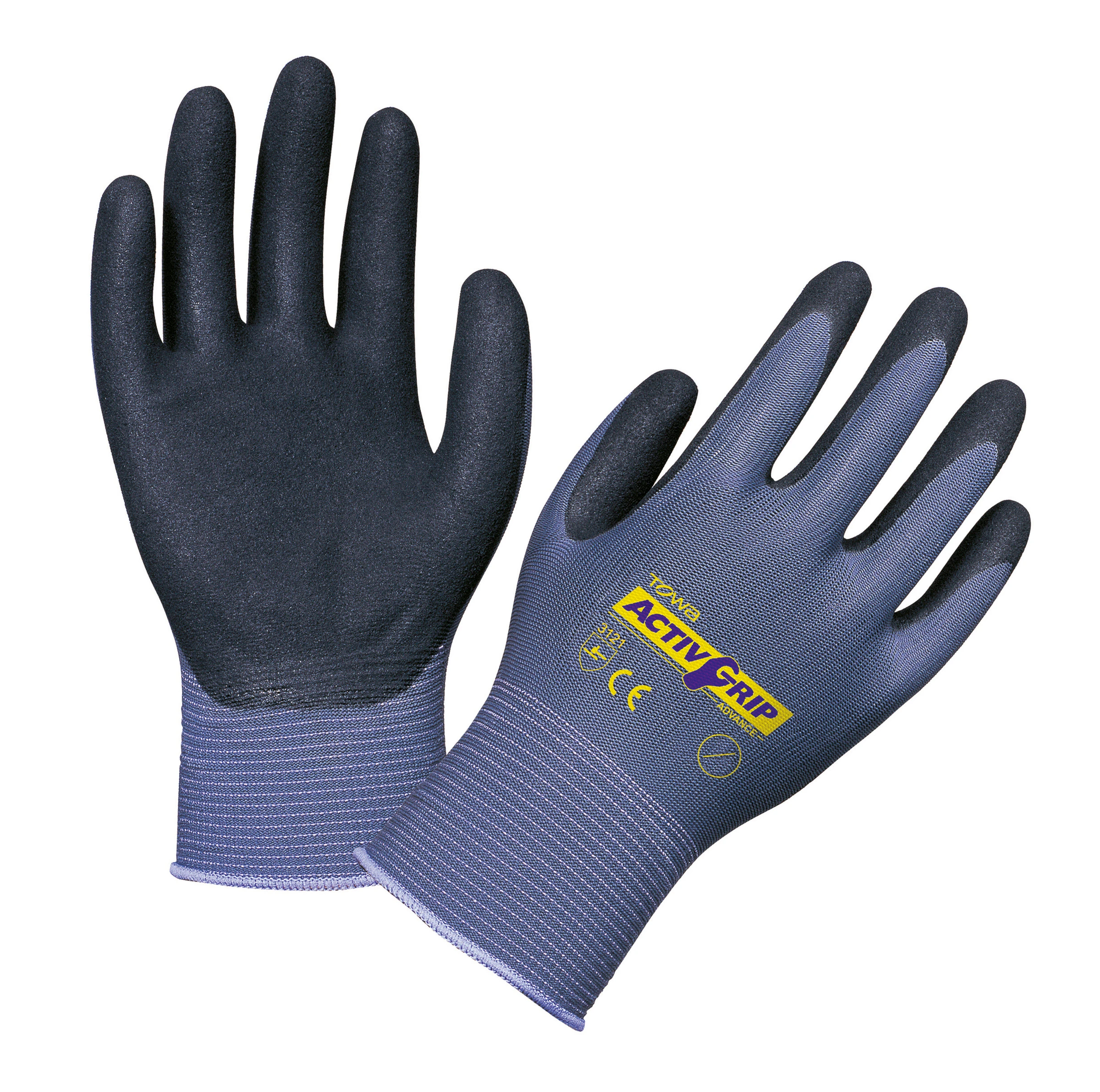 ActivGrip Advance Gr. 8 Nylonhandschuhe mit Nitrilbeschichtung
