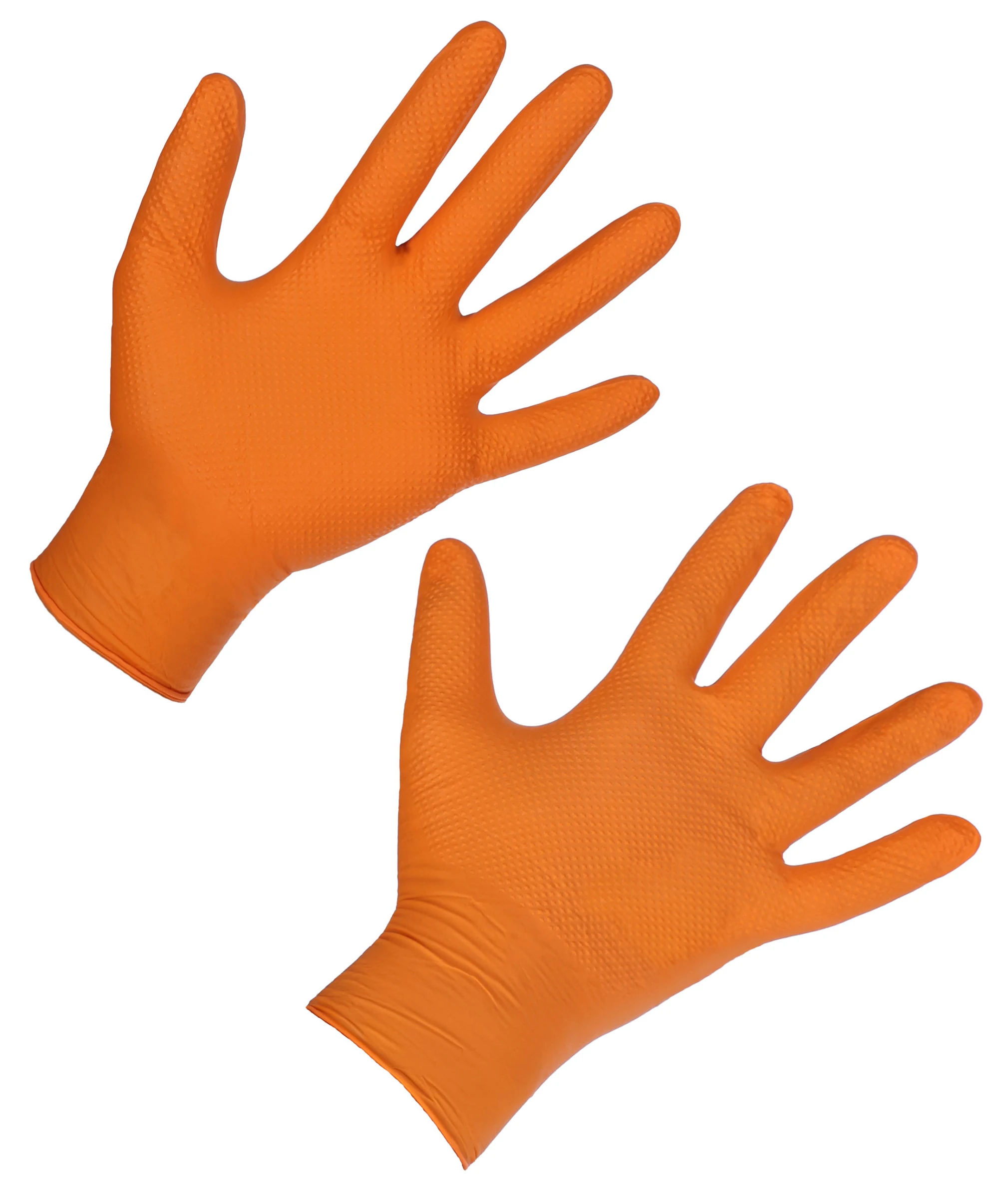 Nitril Einmalhandschuh X-Grip 240mm, 50 St, Gr. XXL, orange