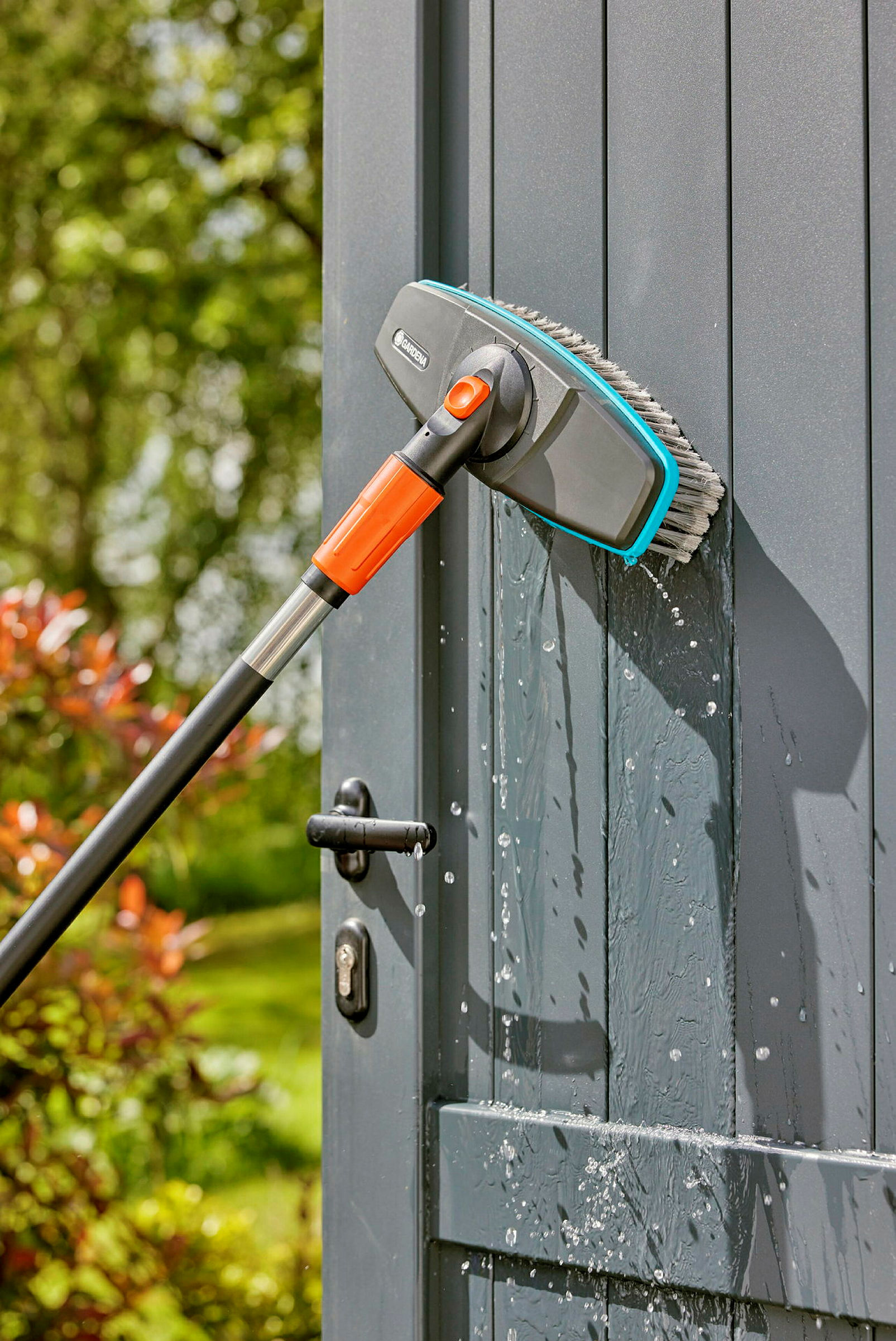 GARDENA Cleansystem Wasch-Set mit Stiel soft, für größere und empfindlicher