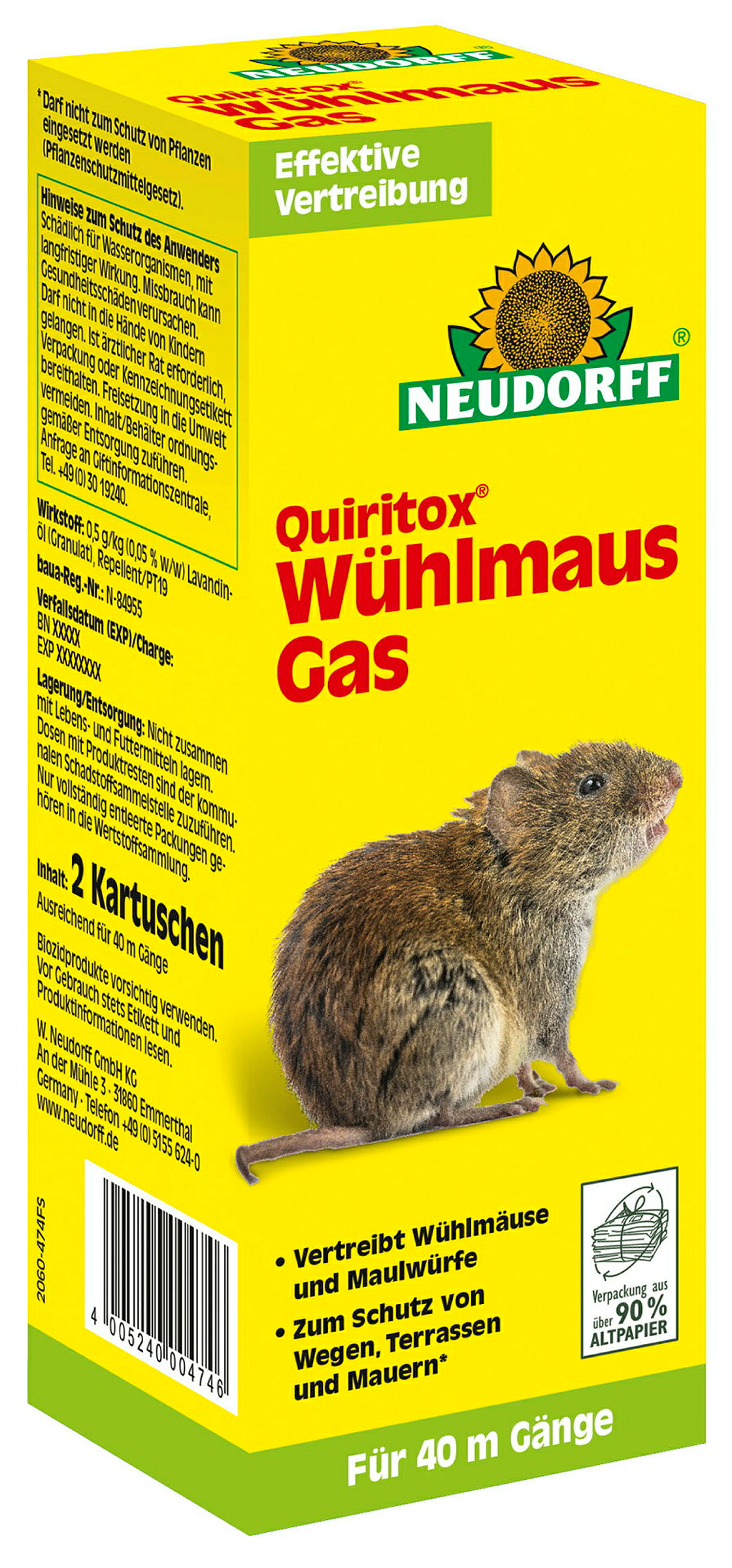 Neudorff WühlmausGas2 Stück