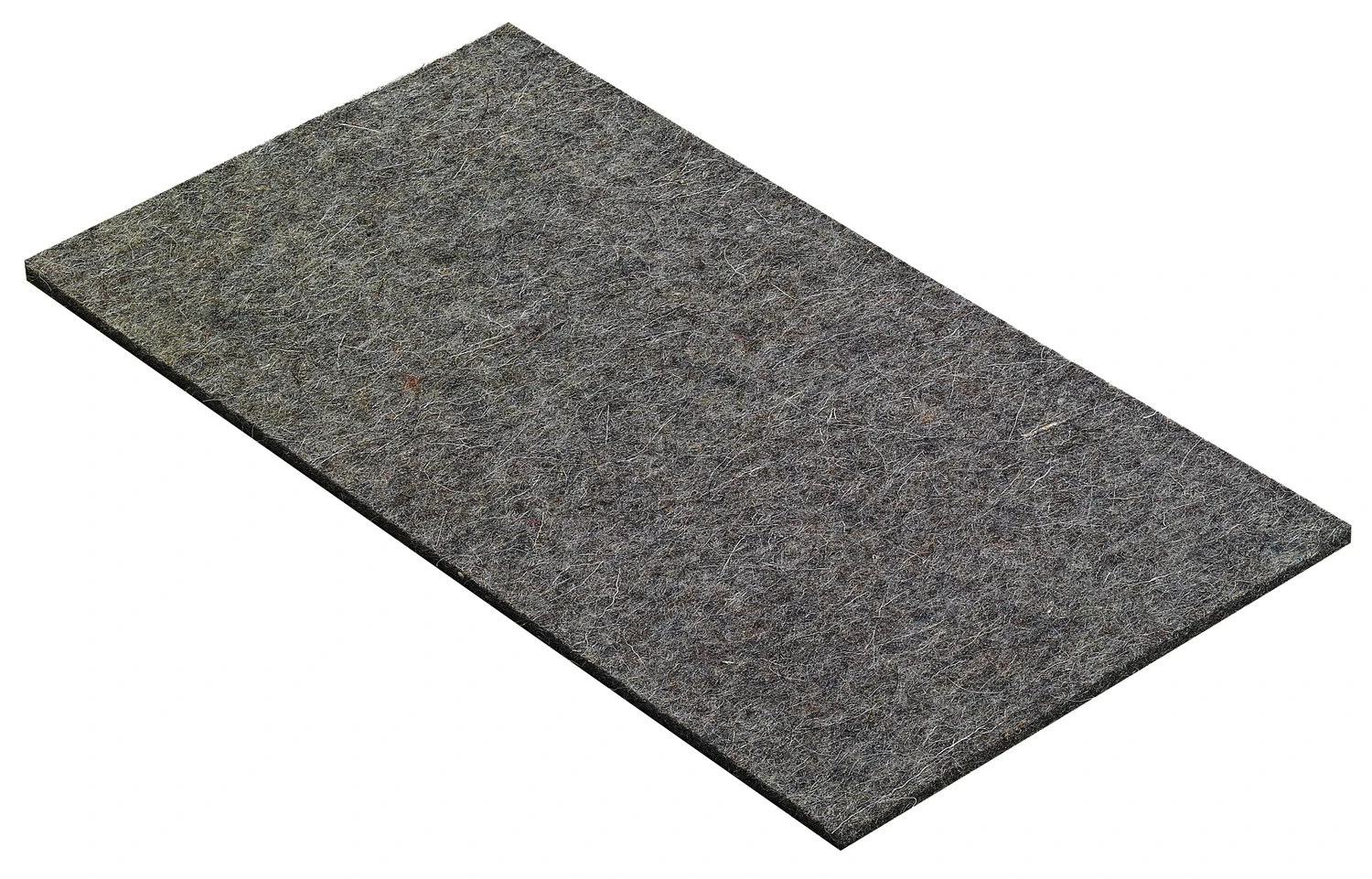 Wollfilz selbstkl. 3x100x200mm grau, 2 Stück