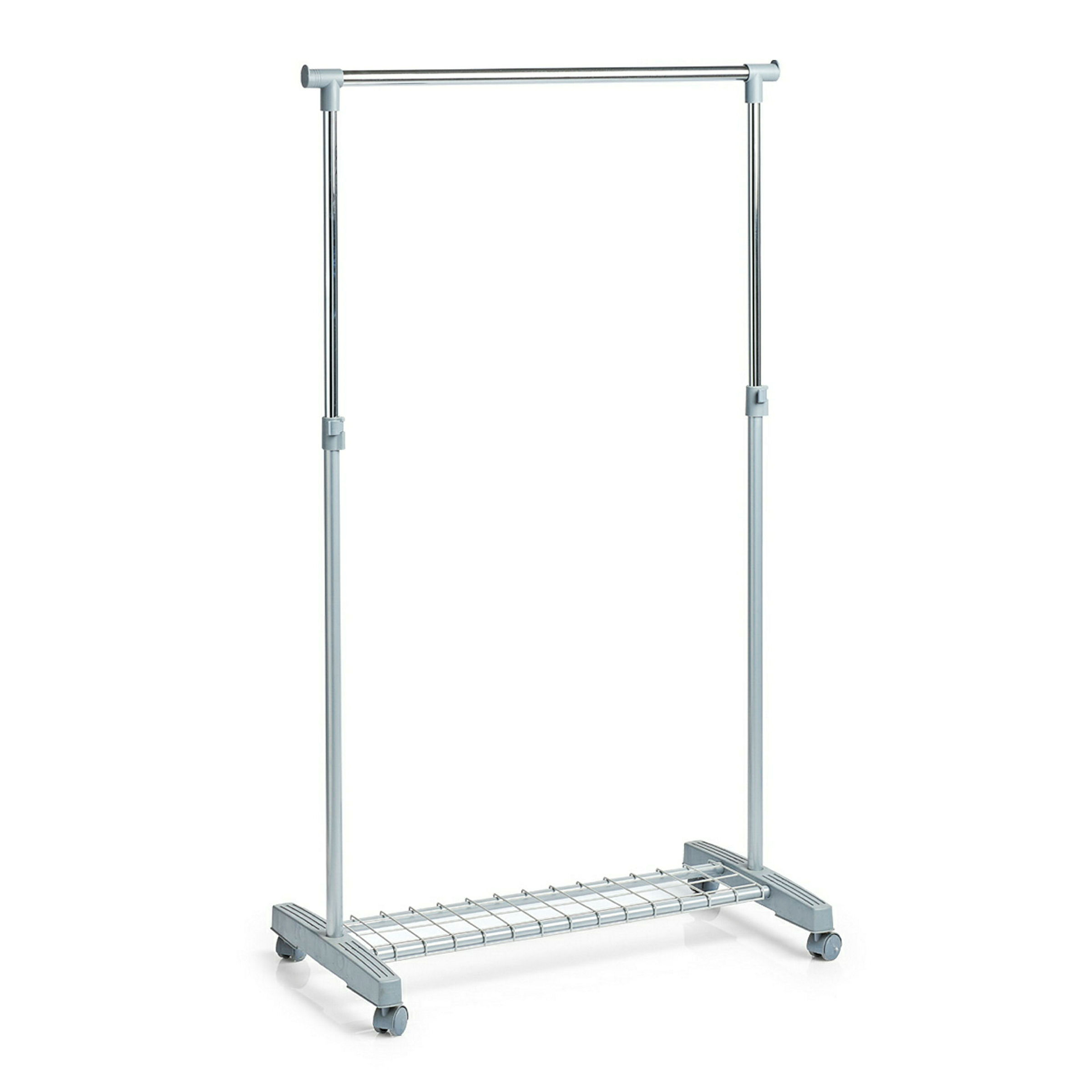 Rollkleiderständer, Metall/Kunststoff 83x43x93,5-170 cm