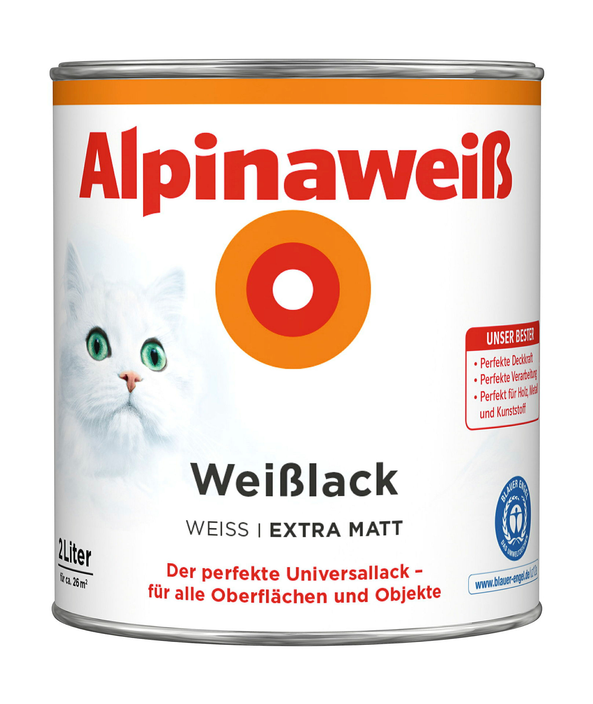 Alpina Weißlack 2 Liter extra matt