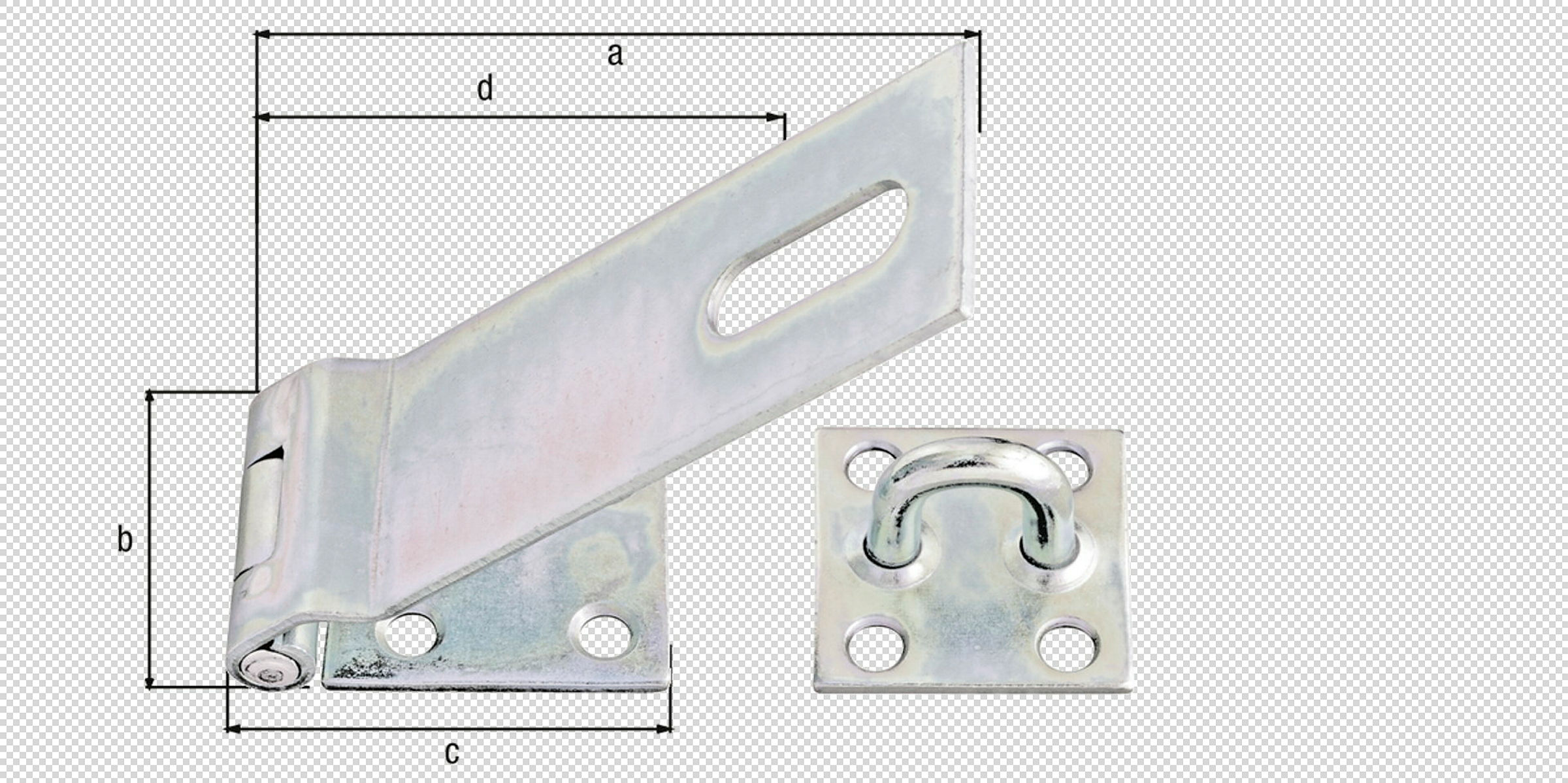 Sicherheits-Überfalle 153/68x50 verzinkt